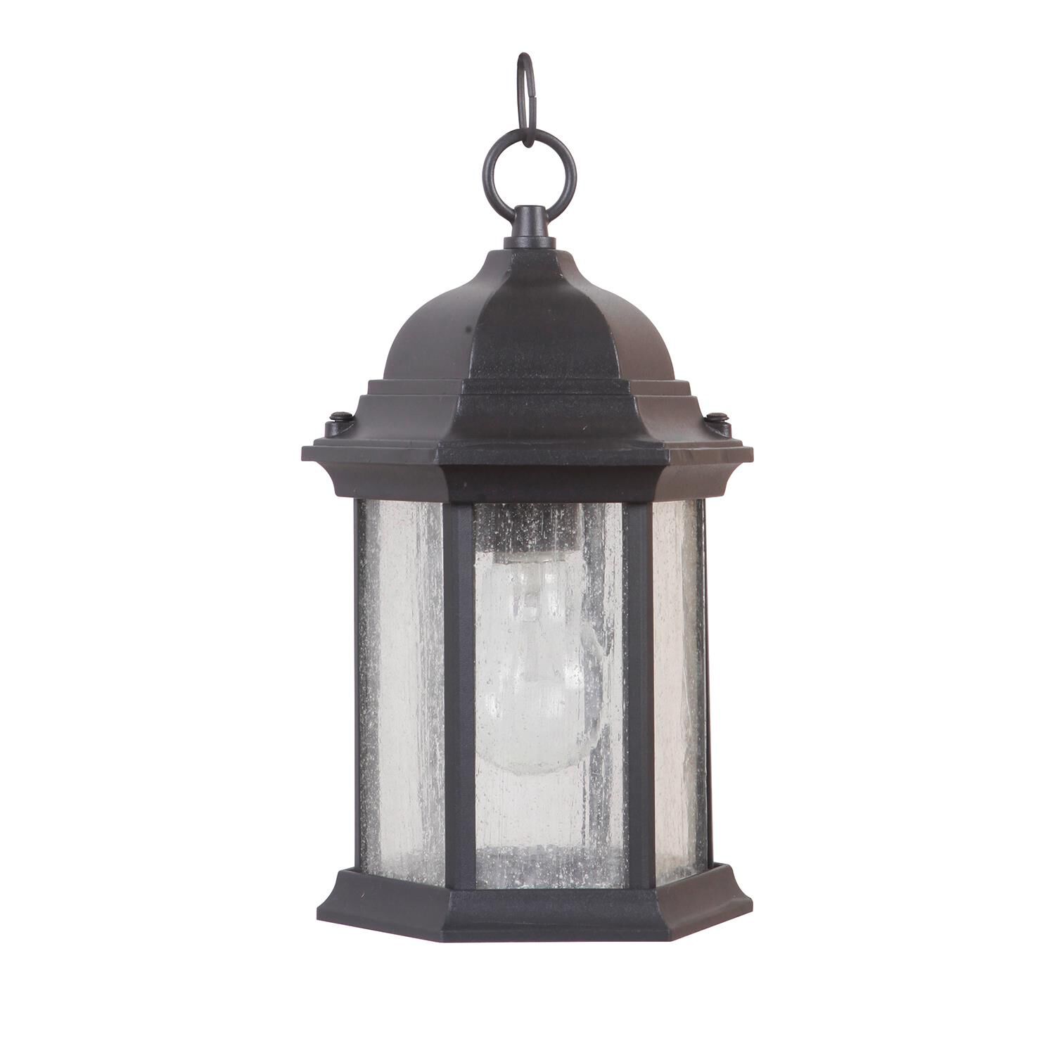 Hex Style 11 Inch Tall 1 Light Outdoor Hanging Lantern by Craftmade