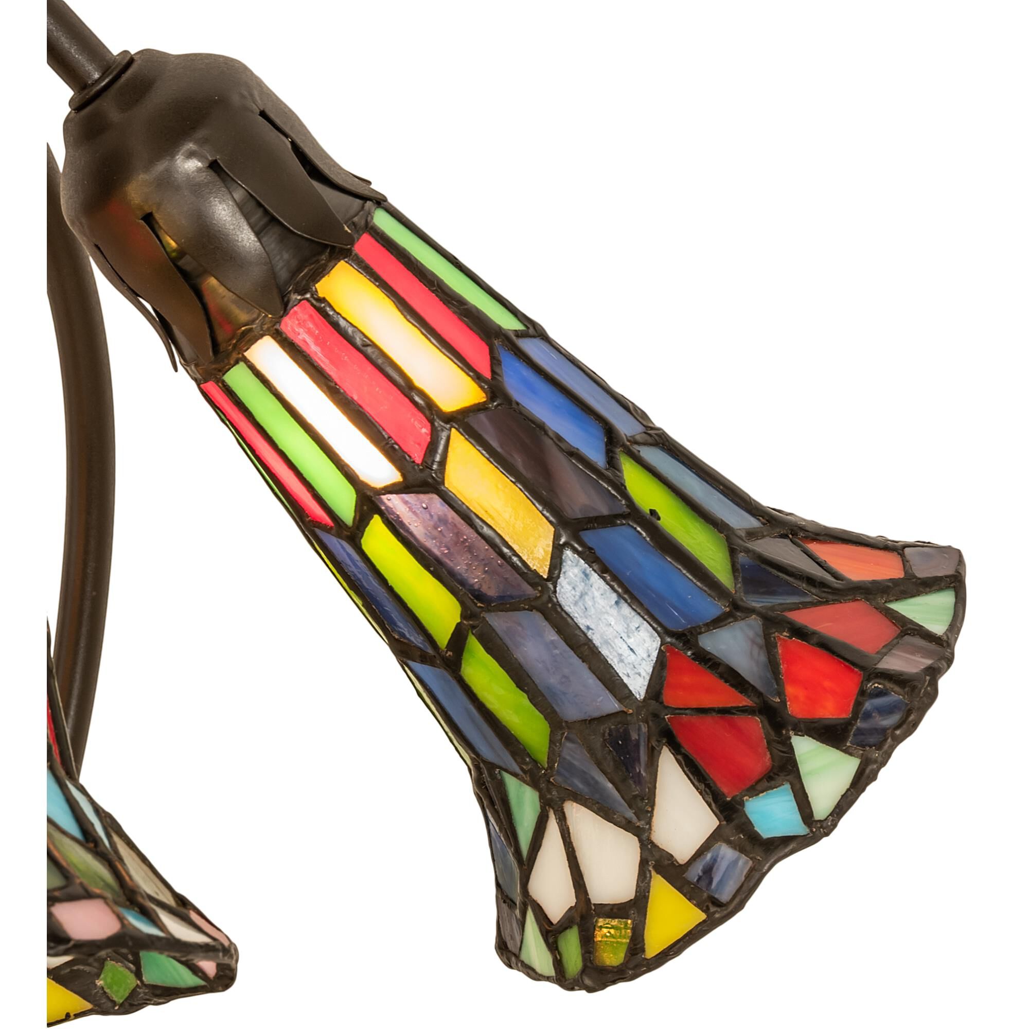 Stained Glass Pond Lily 16 Inch Accent Lamp by Meyda Lighting