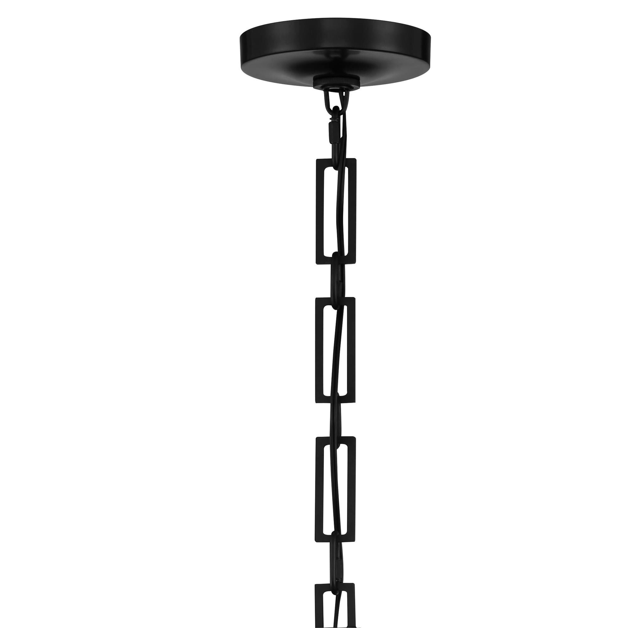 Shown in Matte Black + Antique Gold finish and Iron glass and Black shade