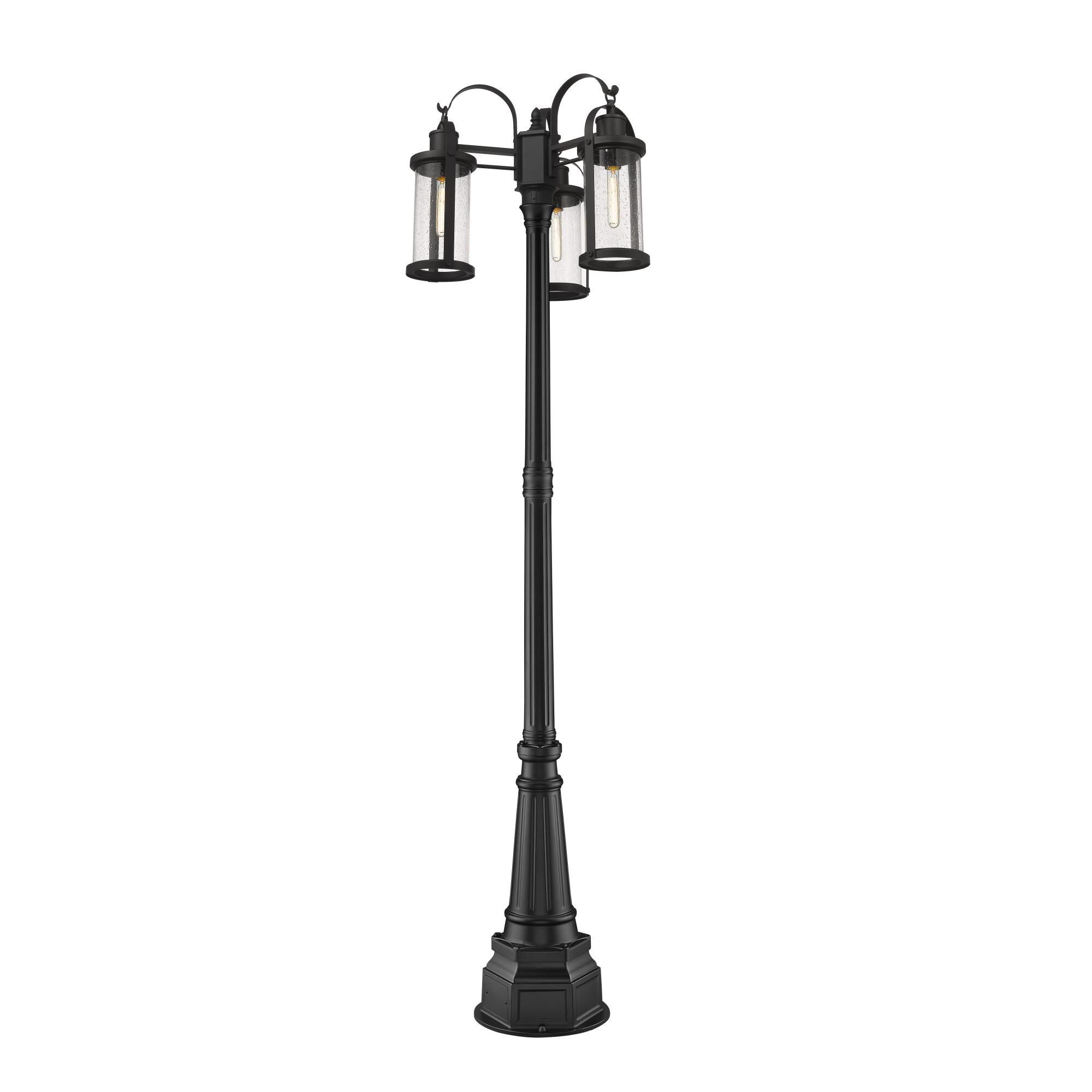 Roundhouse 102 Inch Tall 3 Light Outdoor Post Lamp by Z-Lite