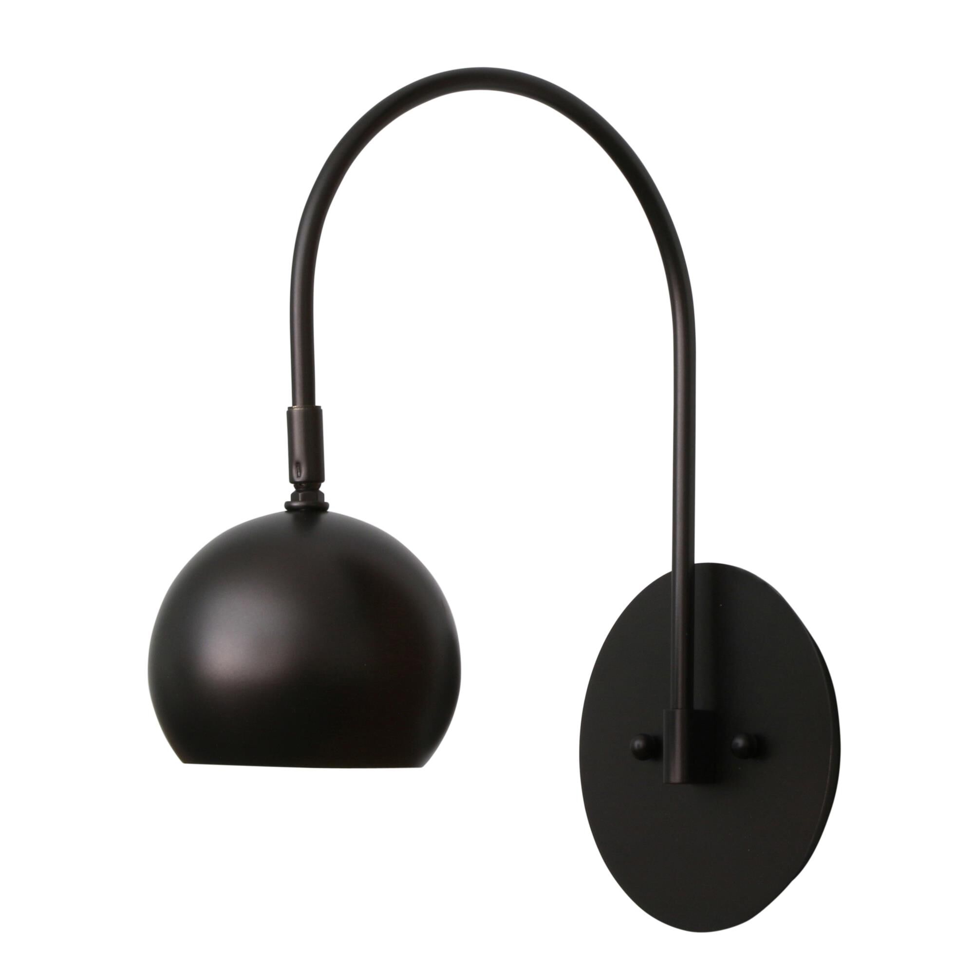 Shown in Mahogany Bronze finish and Metal shade