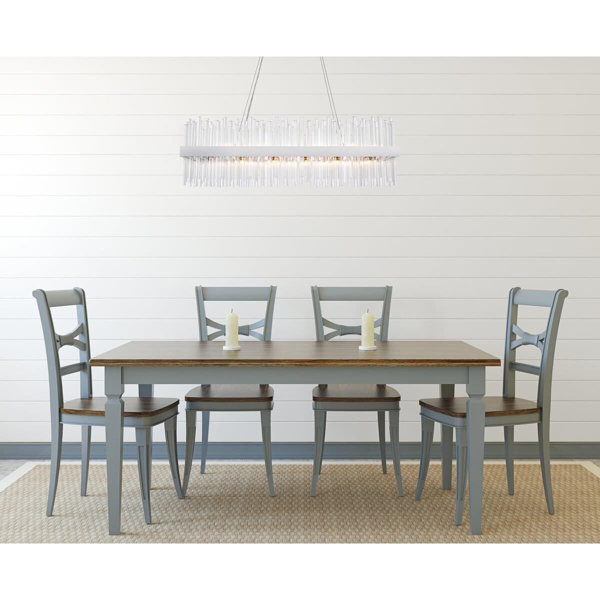 Dallas 42 Inch 24 Light Linear Suspension Light by Elegant Lighting