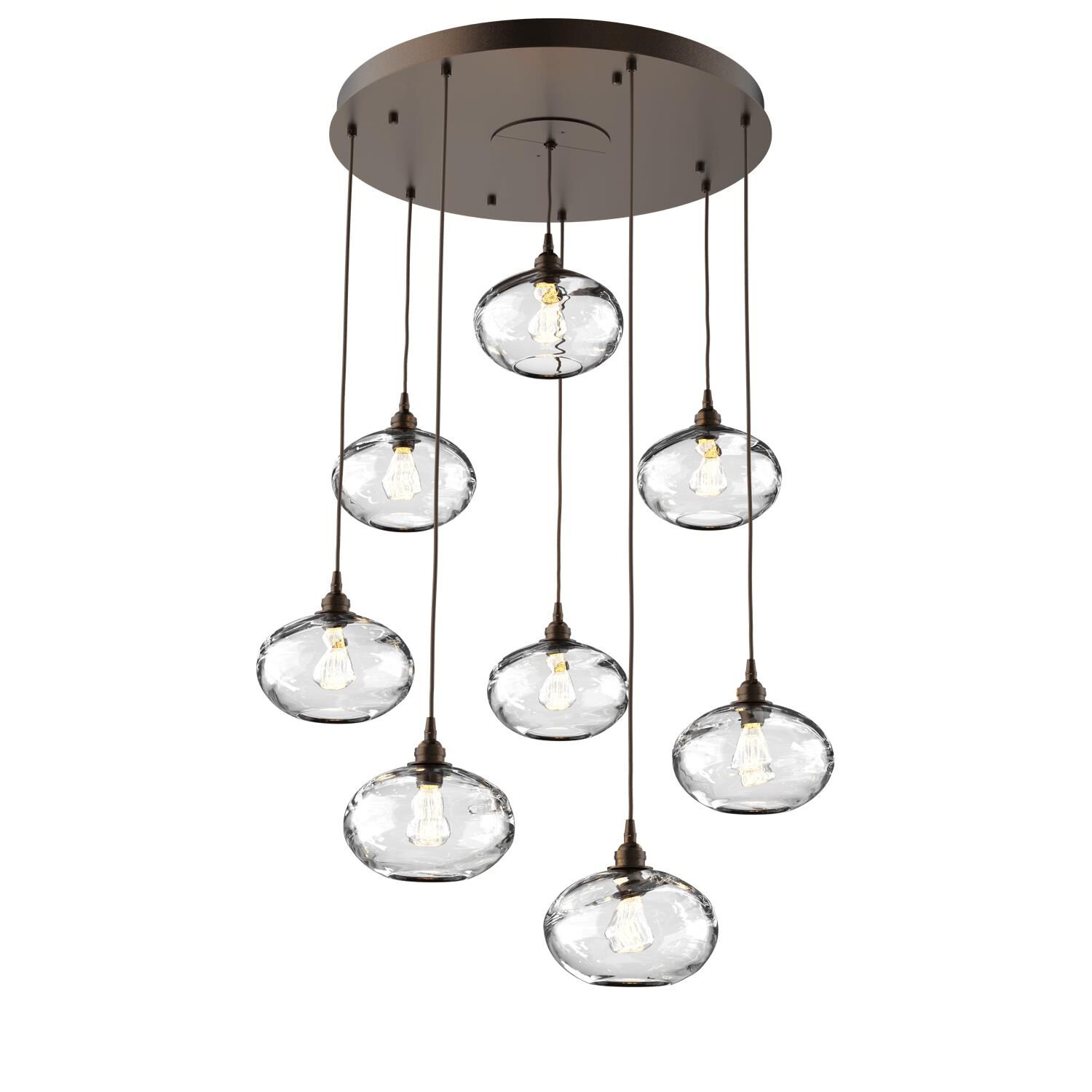 Coppa 29 Inch 8 Light Multi Light Pendant by Hammerton Studio