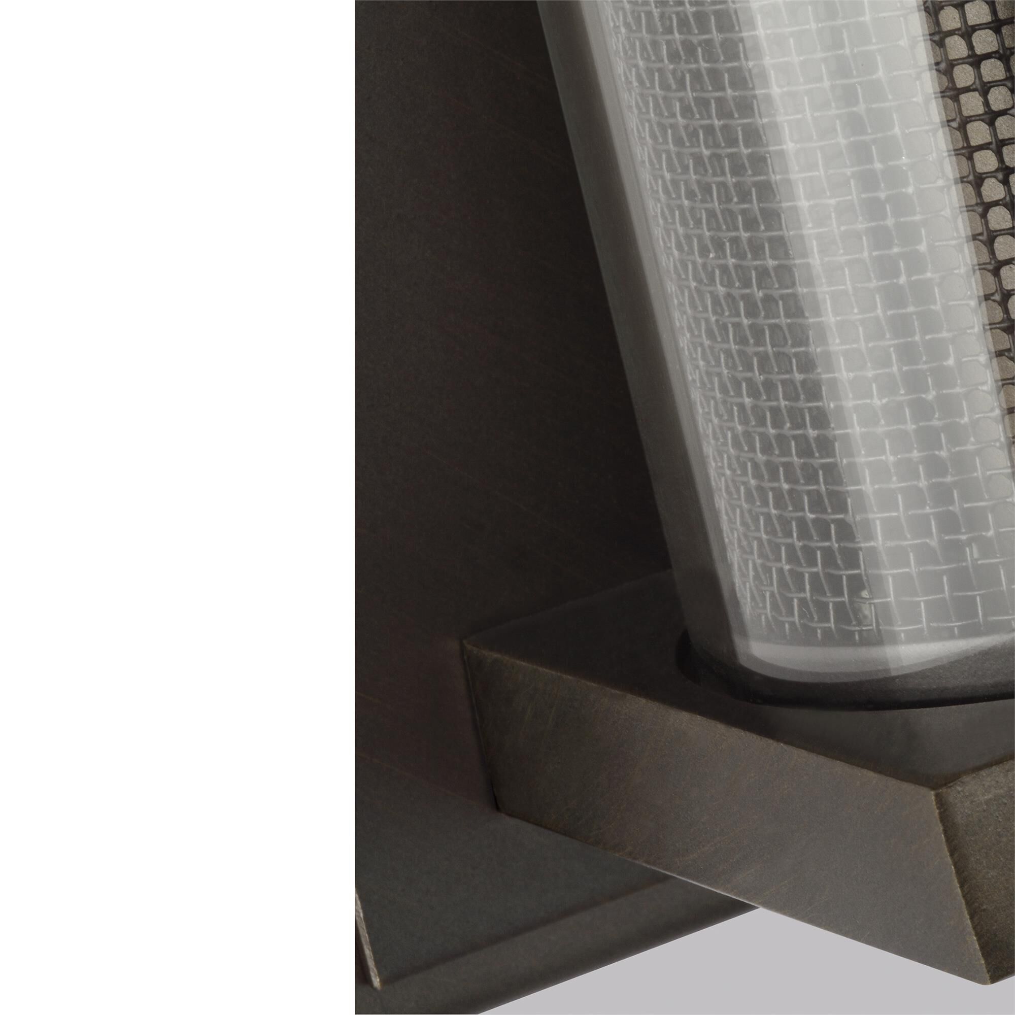 Shown in Antique Bronze finish and Clear glass and Stainless Steel shade