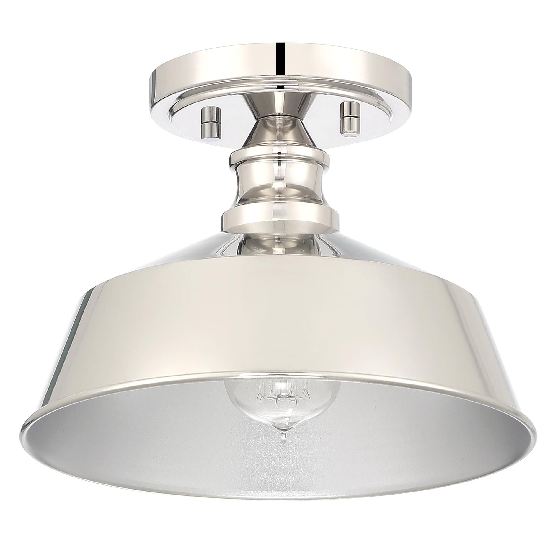 10 Inch 1 Light LED Semi Flush Mount by Meridian Lighting