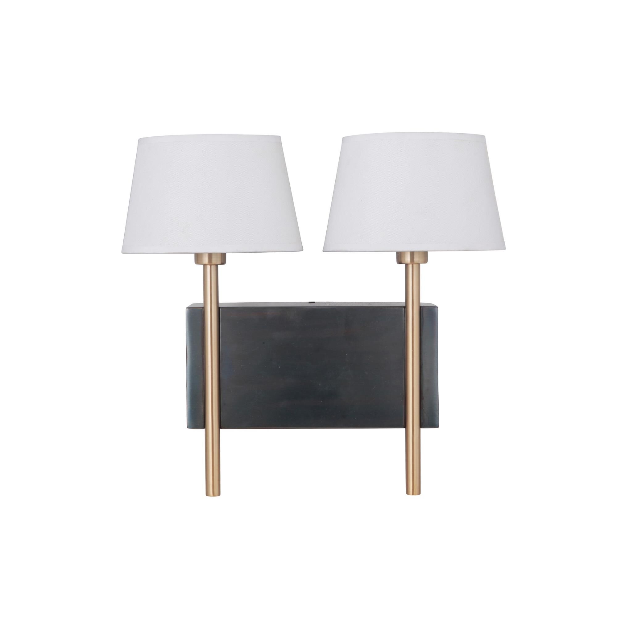 Shown in Fired Steel/Satin Brass finish and Yes glass and Yes shade