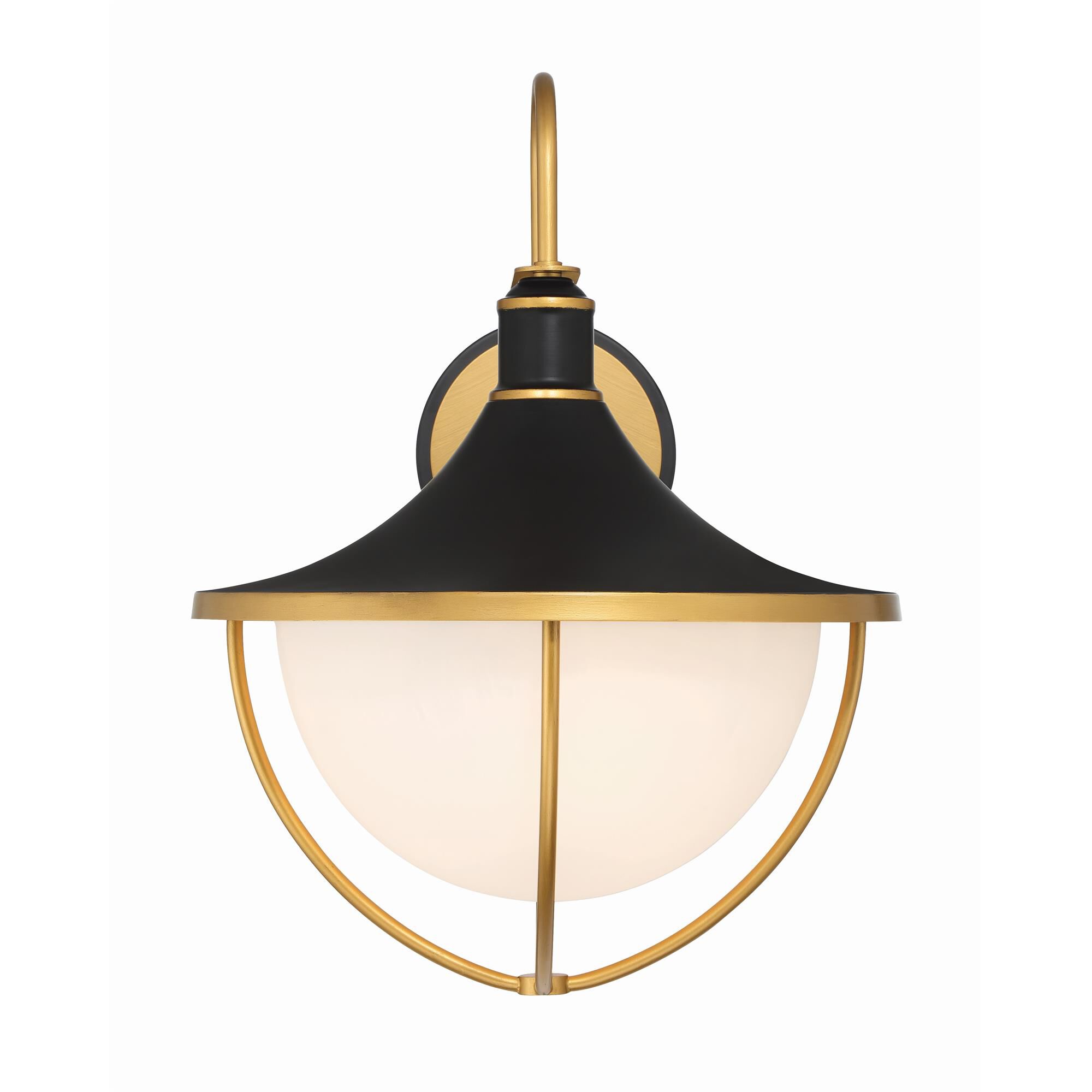 Shown in Matte Black and Textured Gold finish