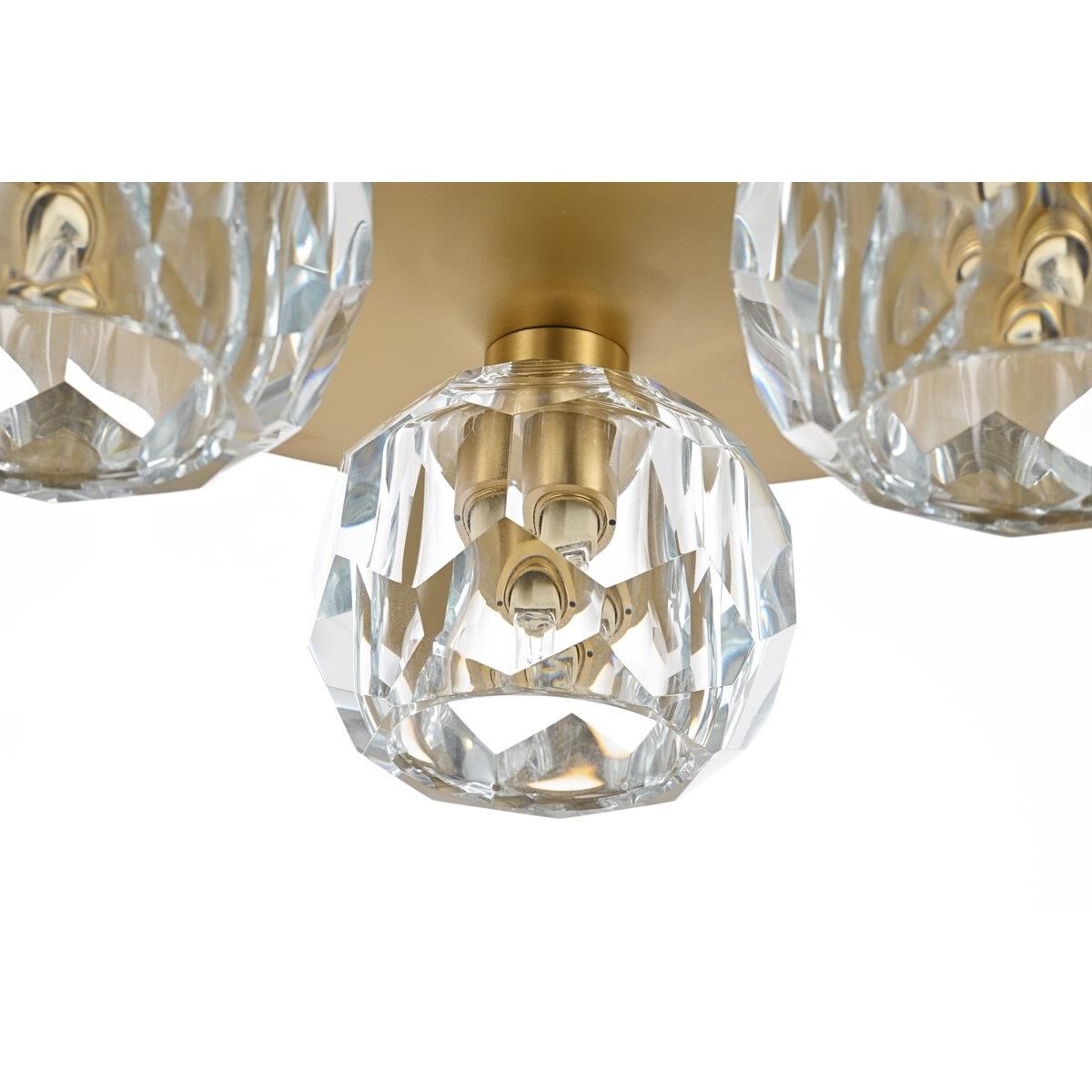 Graham 12 Inch 3 Light LED Flush Mount by Elegant Lighting