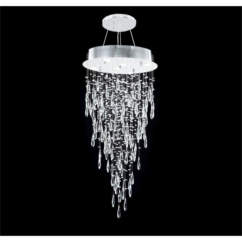 Crystal Rain Multi Light Pendant by James R. Moder