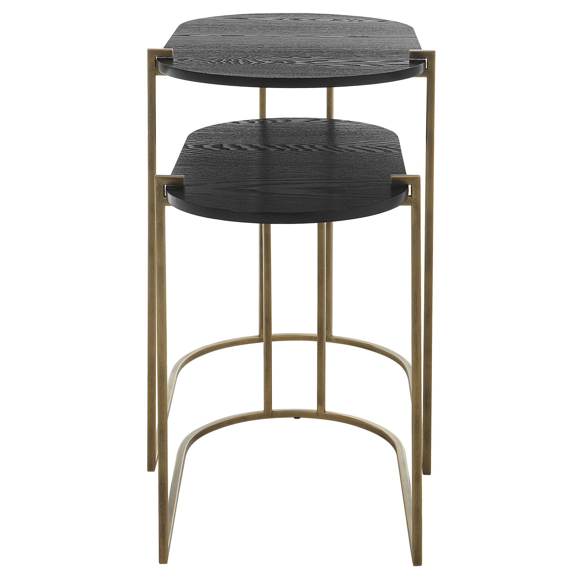 Shown in Antique Brass with Ebony finish