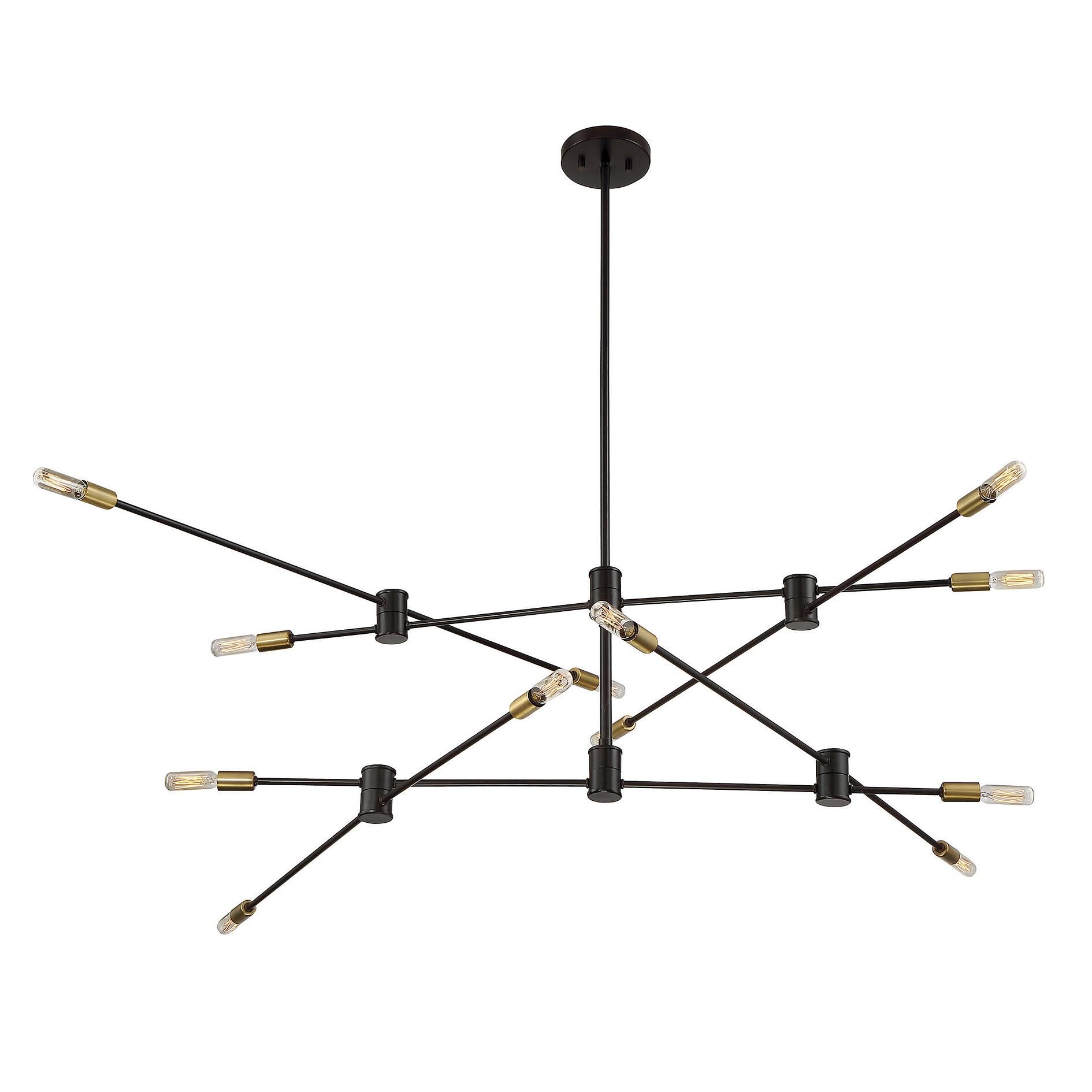 Lyrique 54 Inch 12 Light Chandelier by Savoy House