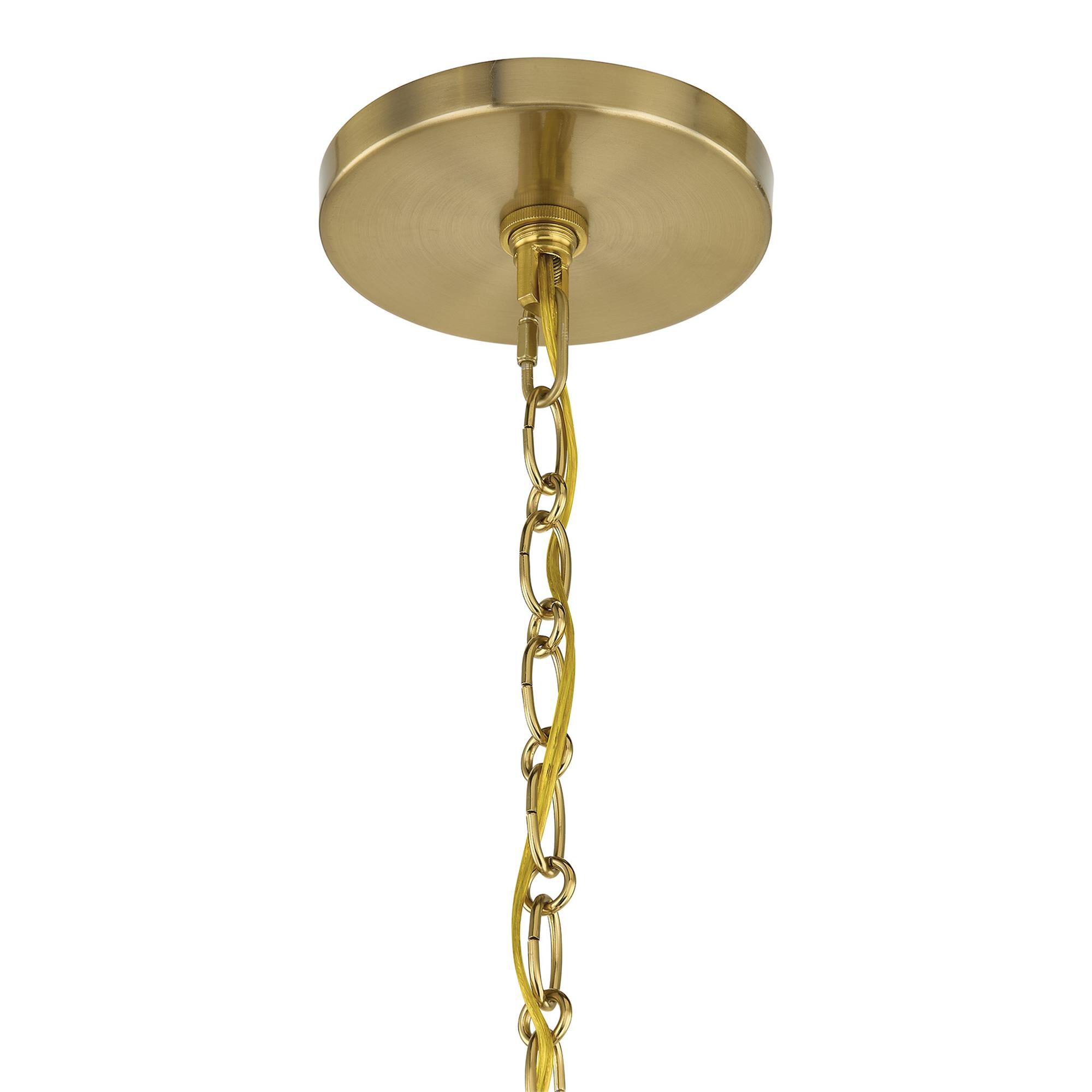 Dann Foley Wilkes 36 Inch 8 Light Chandelier,