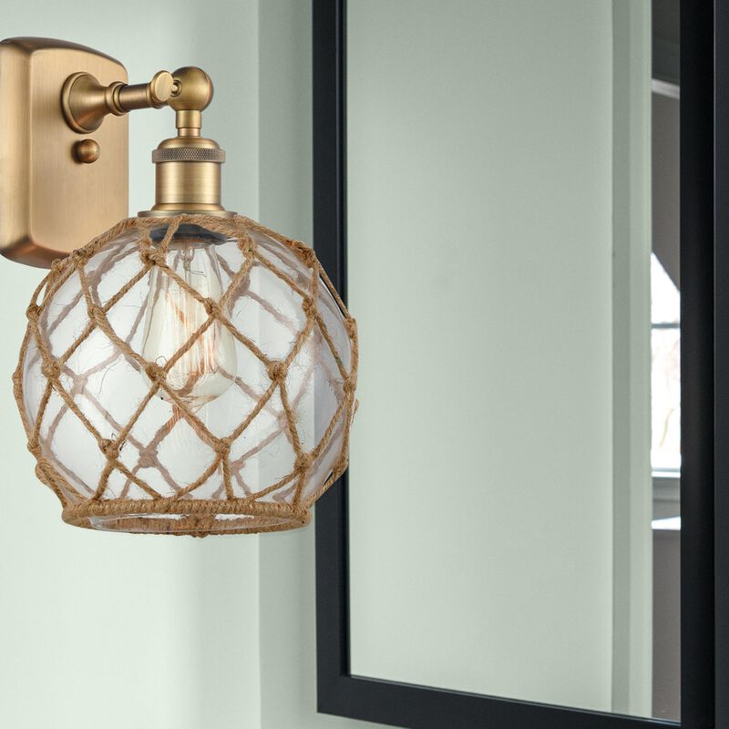 Bruno Marashlian Farmhouse Rope 13 Inch Wall Sconce by Innovations Lighting