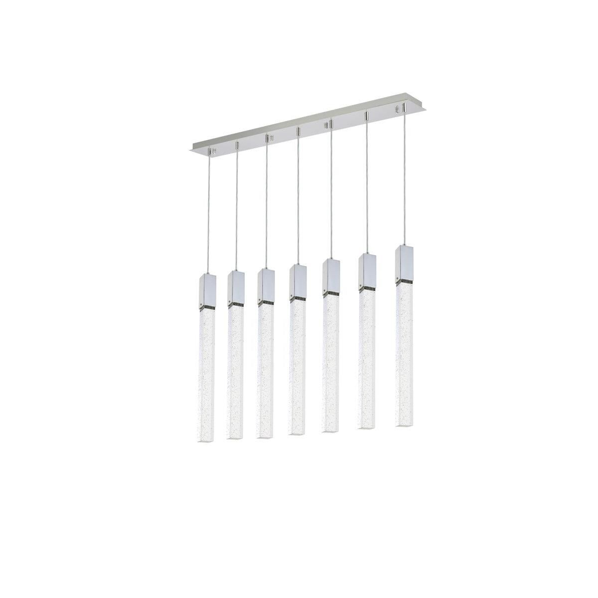 Weston 42 Inch 7 Light LED Linear Suspension Light by Elegant Lighting