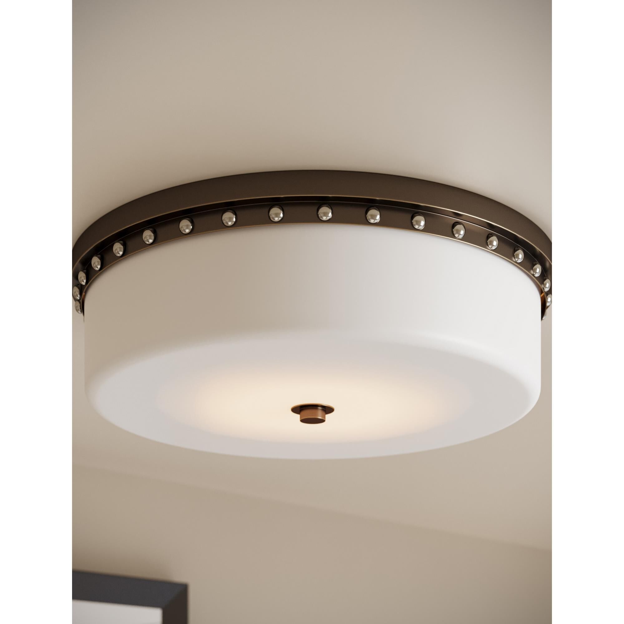 Barnabe 18 Inch Flush Mount by Currey and Company