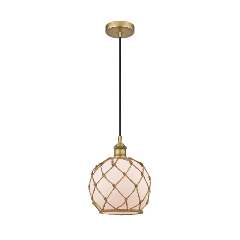 Bruno Marashlian Farmhouse Rope 8 Inch Mini Pendant by Innovations Lighting