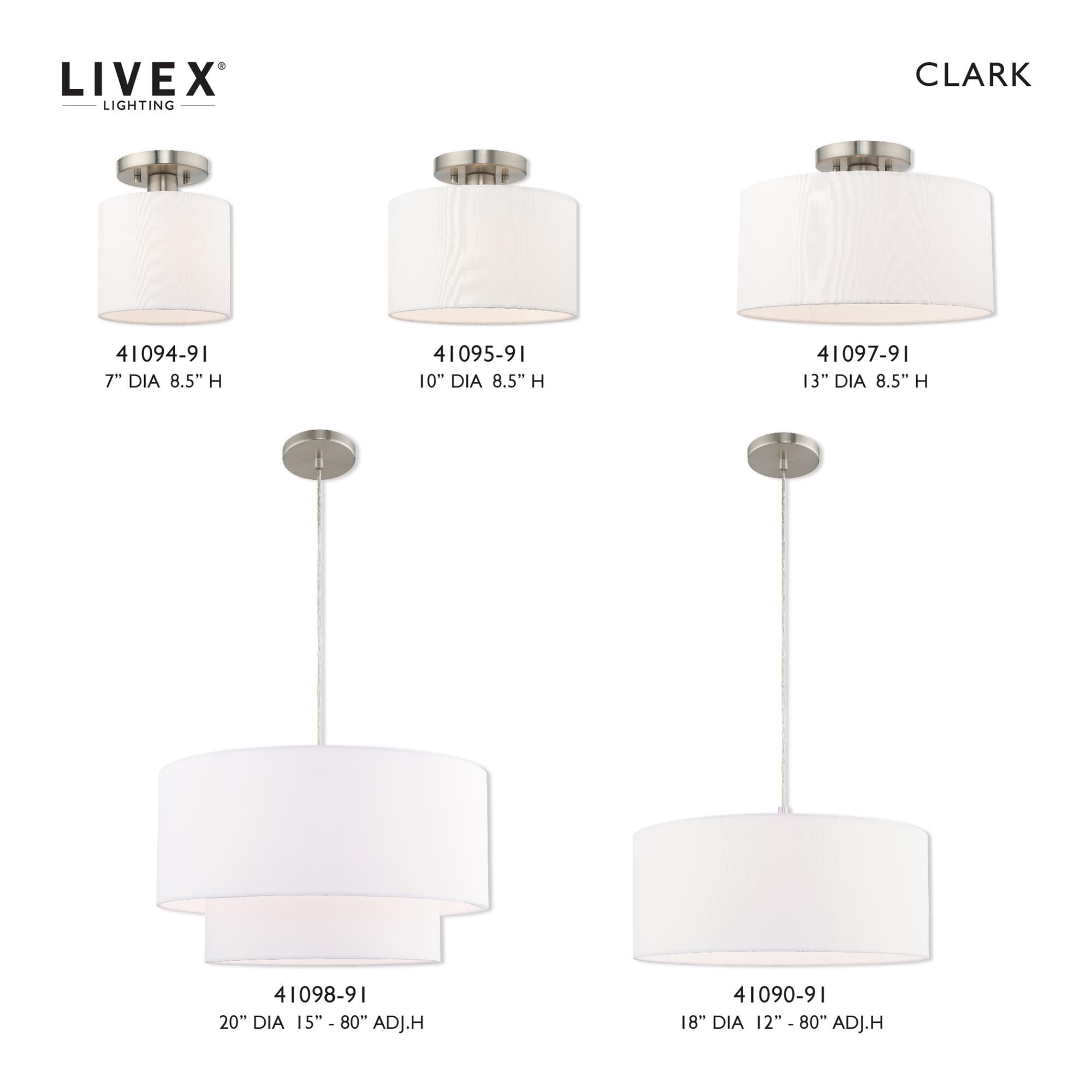 Livex Lighting Clark Outdoor Flush Mount