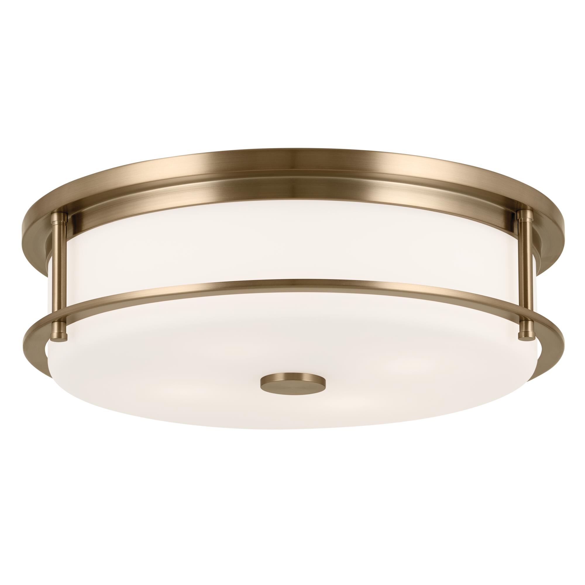 Shown in Champagne Bronze finish and Satin Etched Cased Opal glass