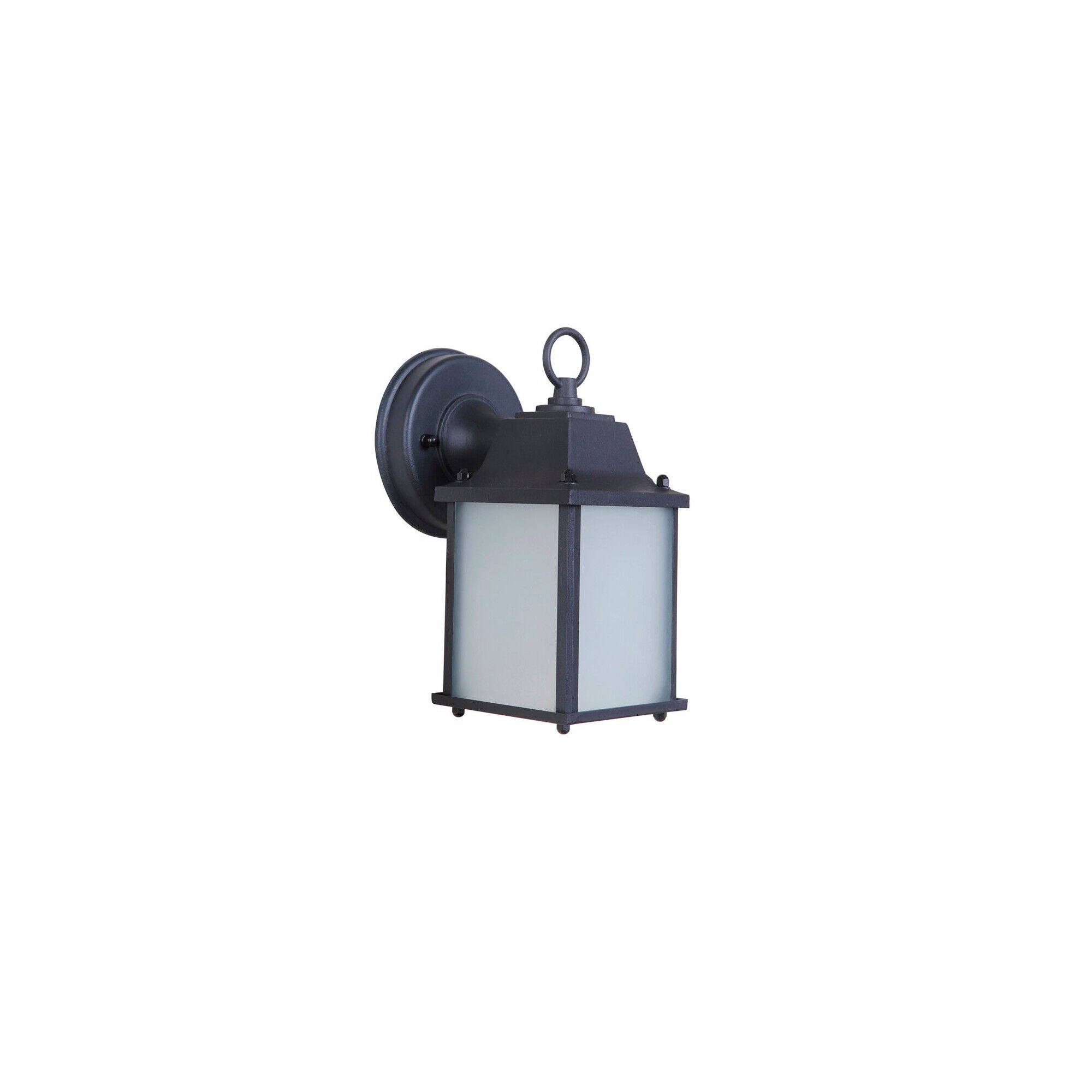 Shown in Textured Matte Black finish and Yes glass and Yes shade and Rectangle accent