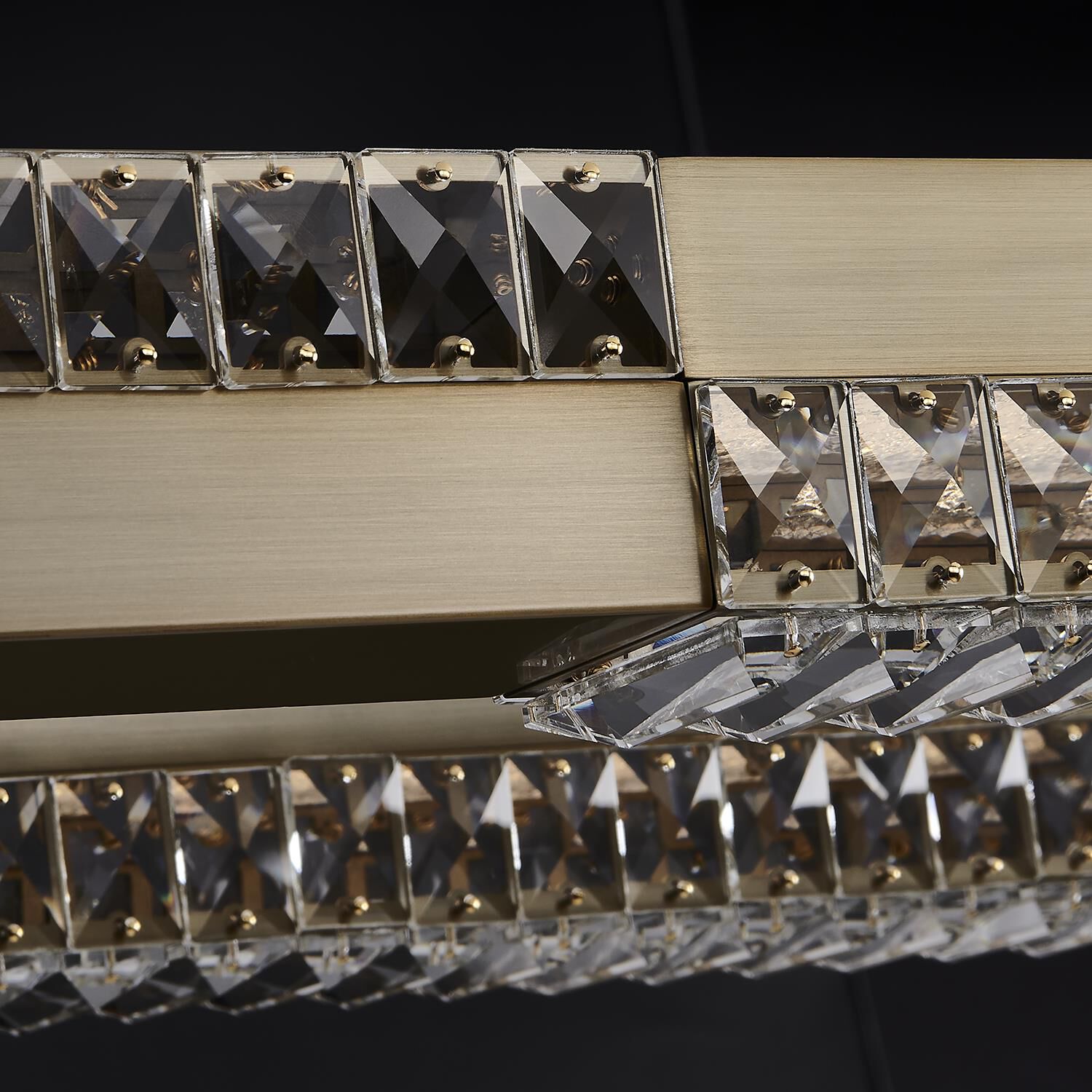 Shown in Winter Brass finish and Firenze Clear crystal