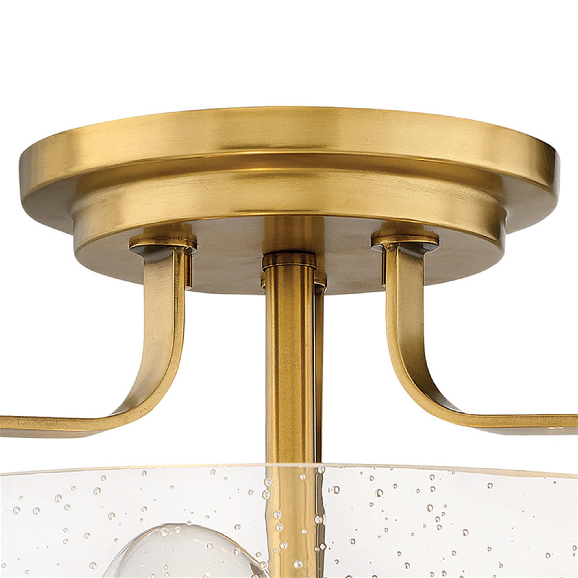 Harper 18 Inch 3 Light Semi Flush Mount,