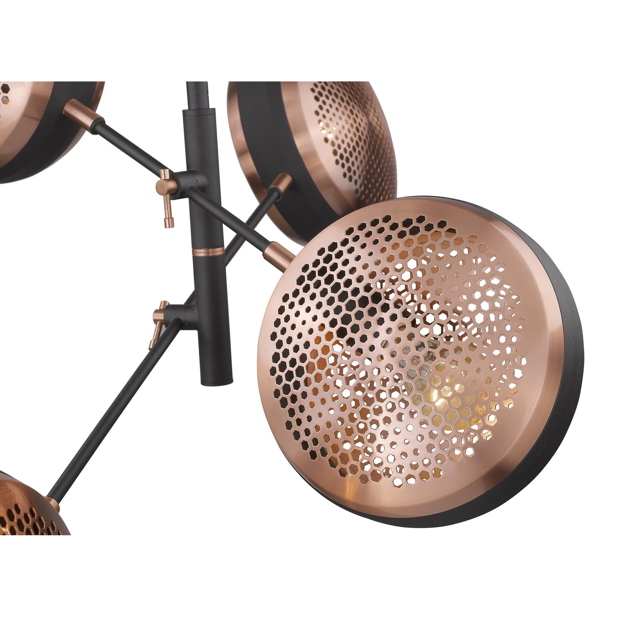 Shown in Matte Black finish and -- glass and -- shade