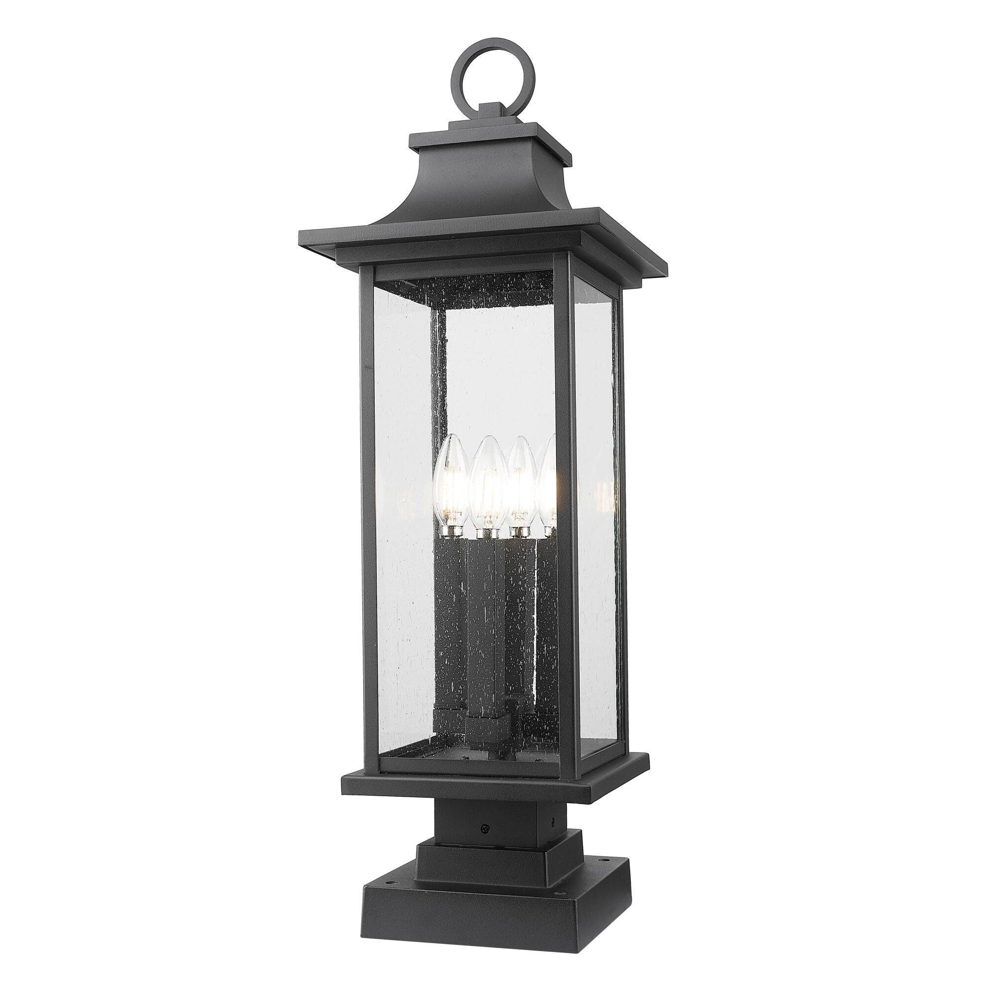 Tiberius 27 Inch Outdoor Pier Lamp by Z Lite