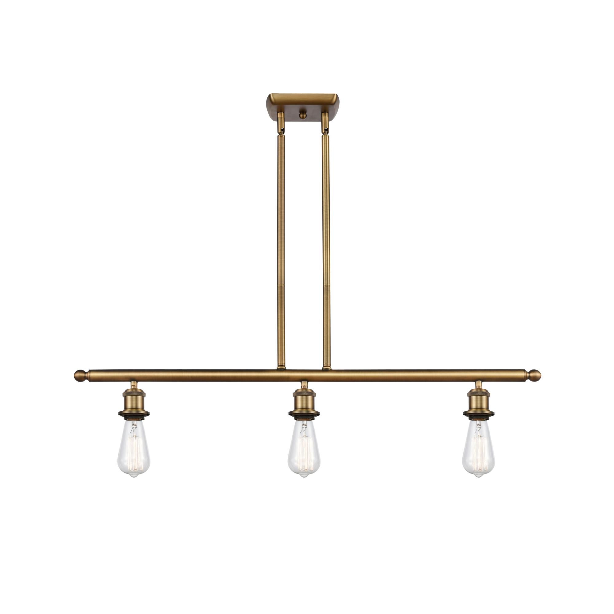 Bruno Marashlian Bare Bulb 36 Inch 3 Light Linear Suspension Light by Innovations Lighting