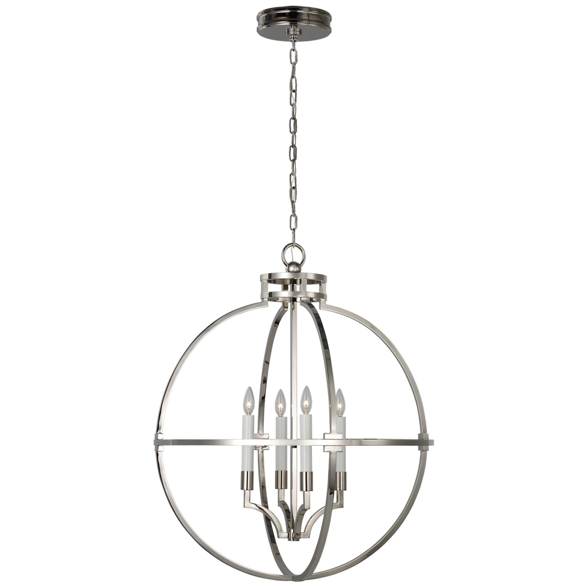 Shown in Polished Nickel finish and No Option shade