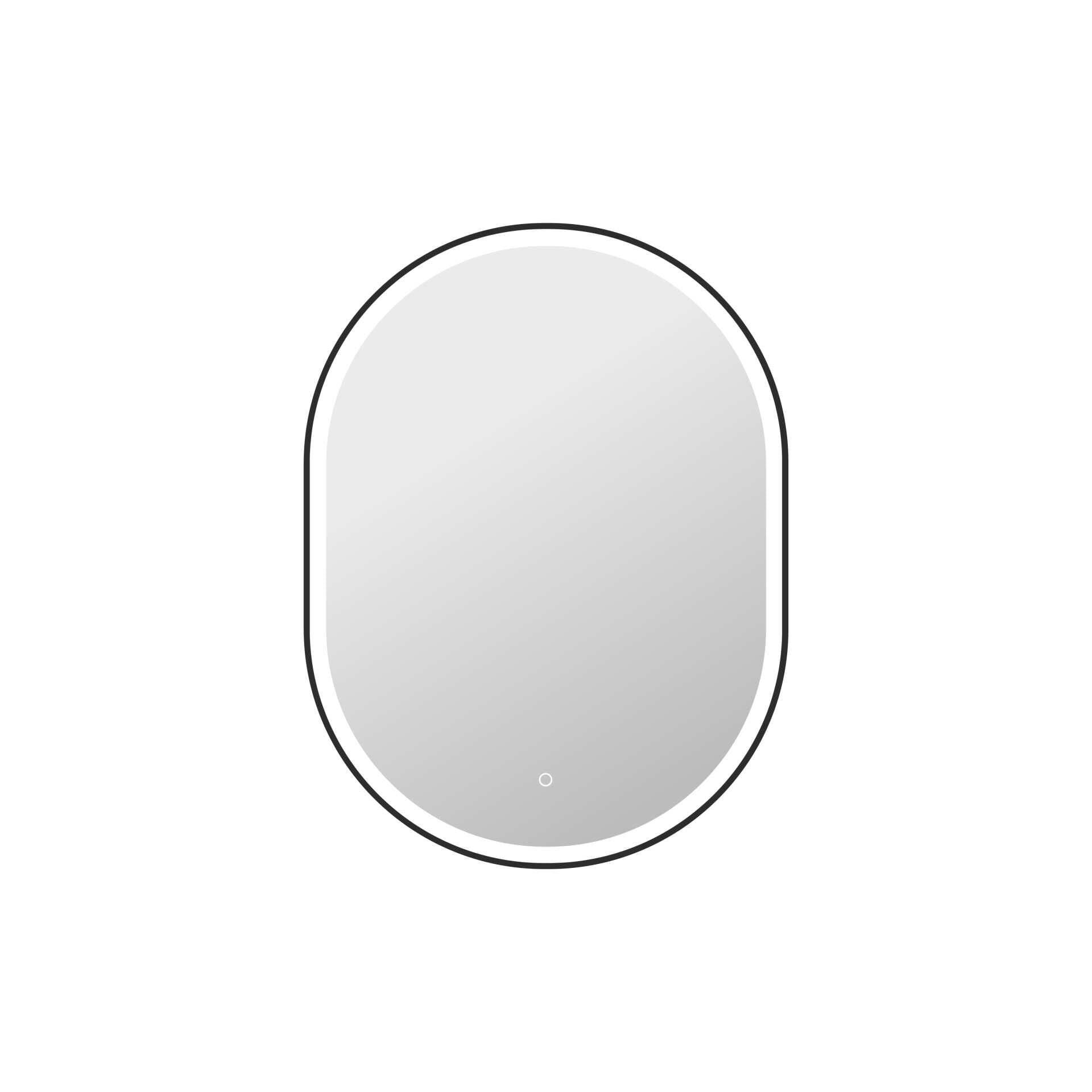 Harmoni 40 Inch Oval LED Lighted Mirror by Elegant Decor