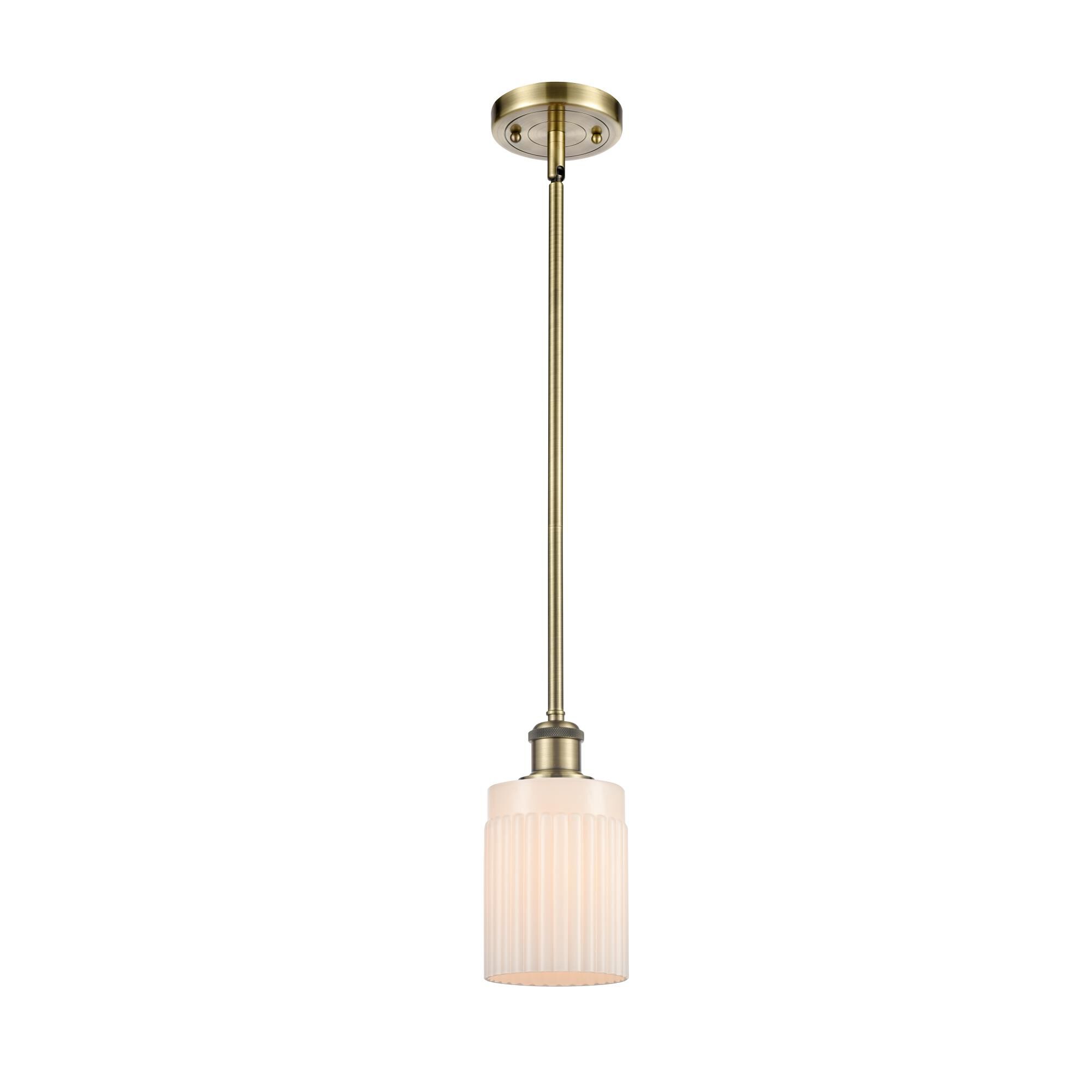 Shown in Antique Brass finish and Drum glass and Glass shade