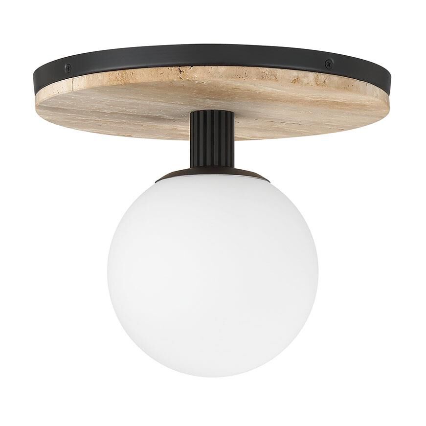 Shown in Matte Black finish and Opal Etched glass