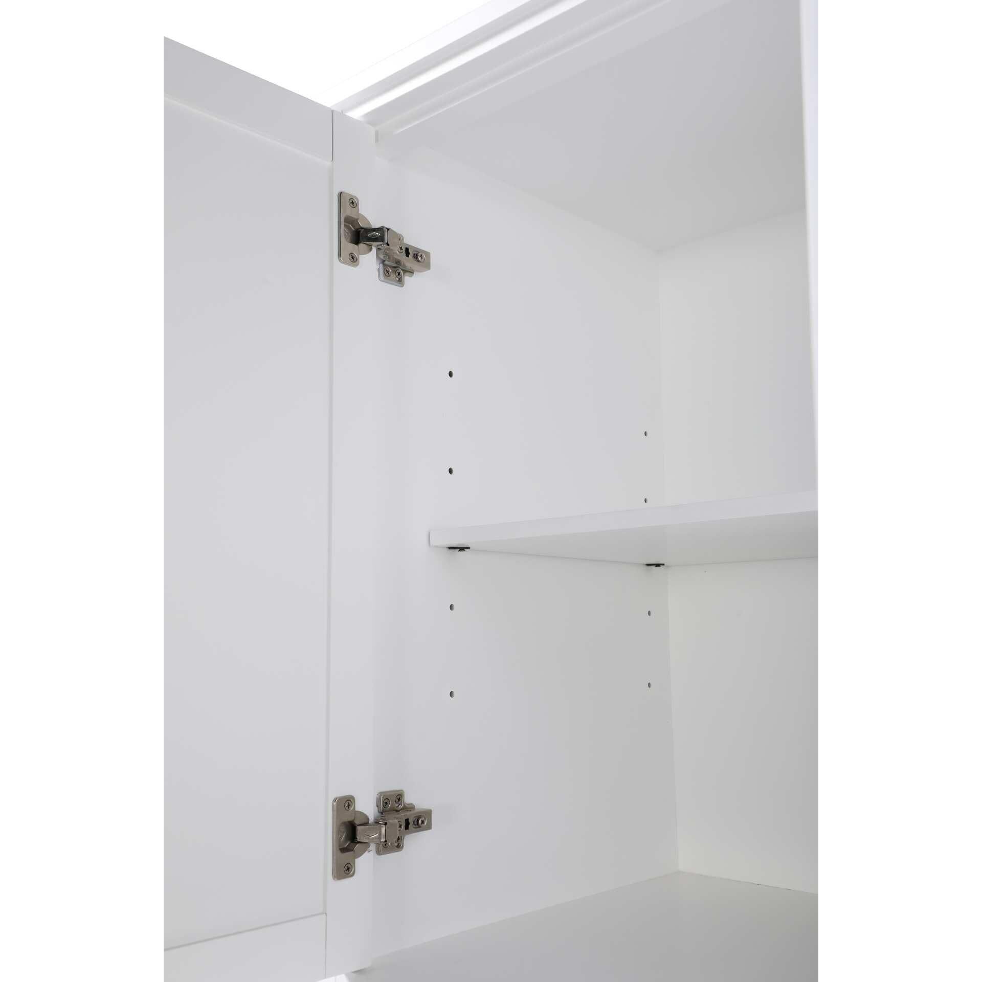 Shown in White finish