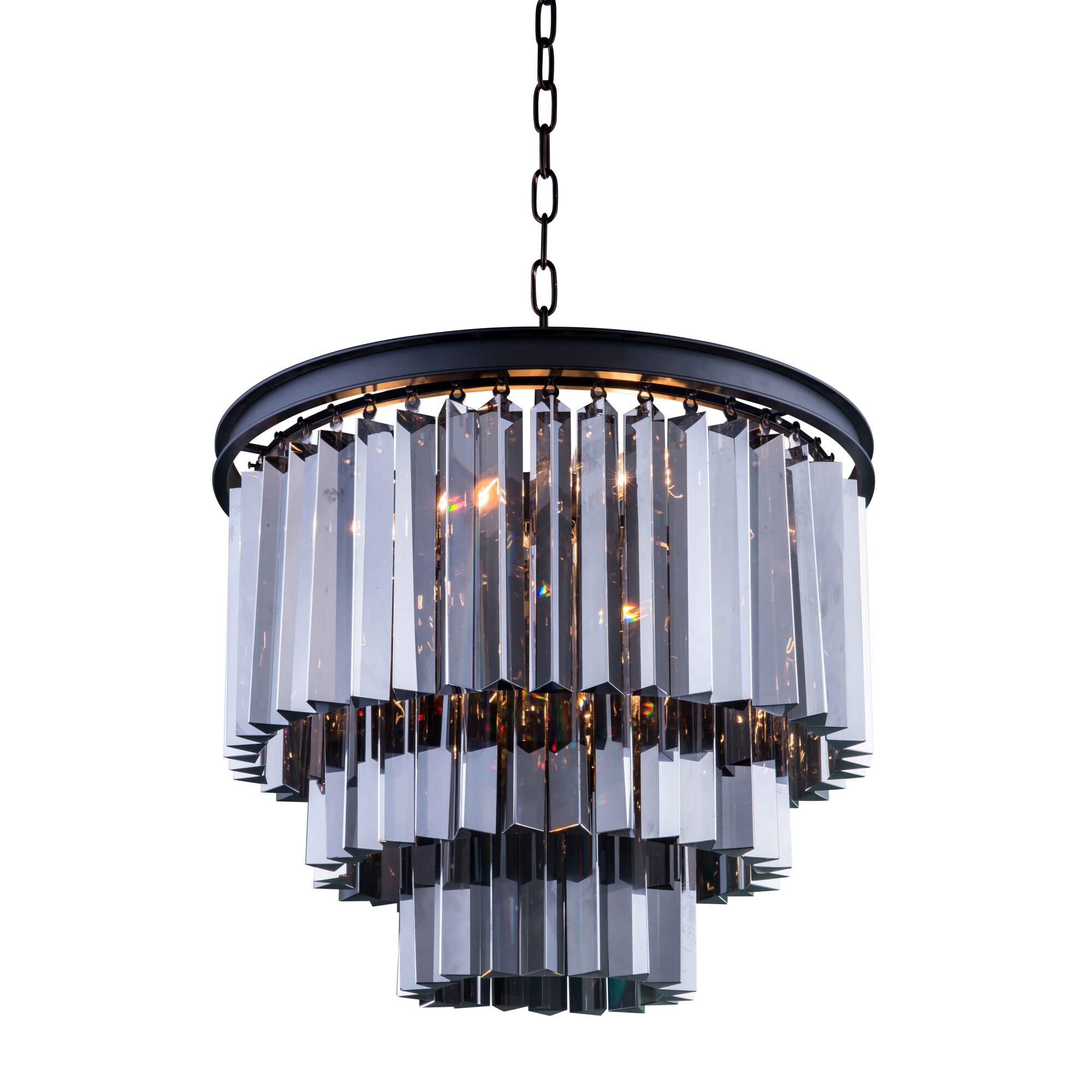 Sydney 20 Inch 9 Light Mini Chandelier by Elegant Lighting