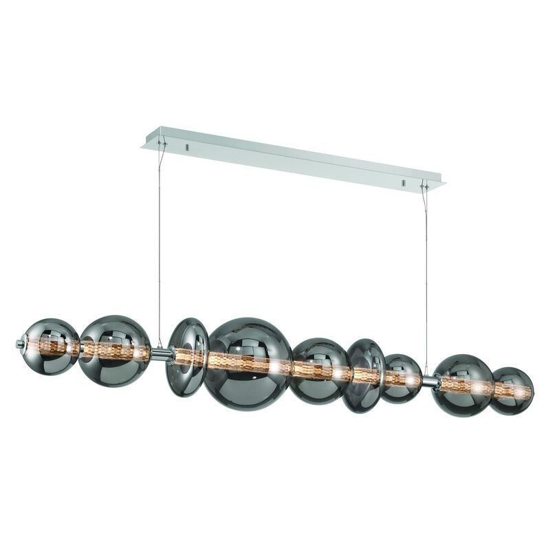 Atomo Large Linear Chandelier by Eurofase Lighting