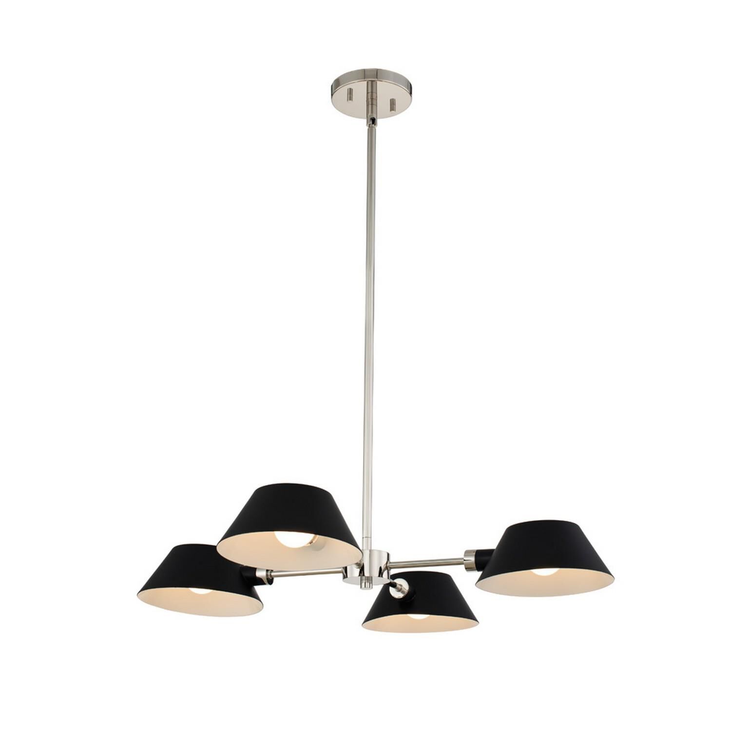 Bruno 26 Inch 4 Light Chandelier by Kalco Lighting