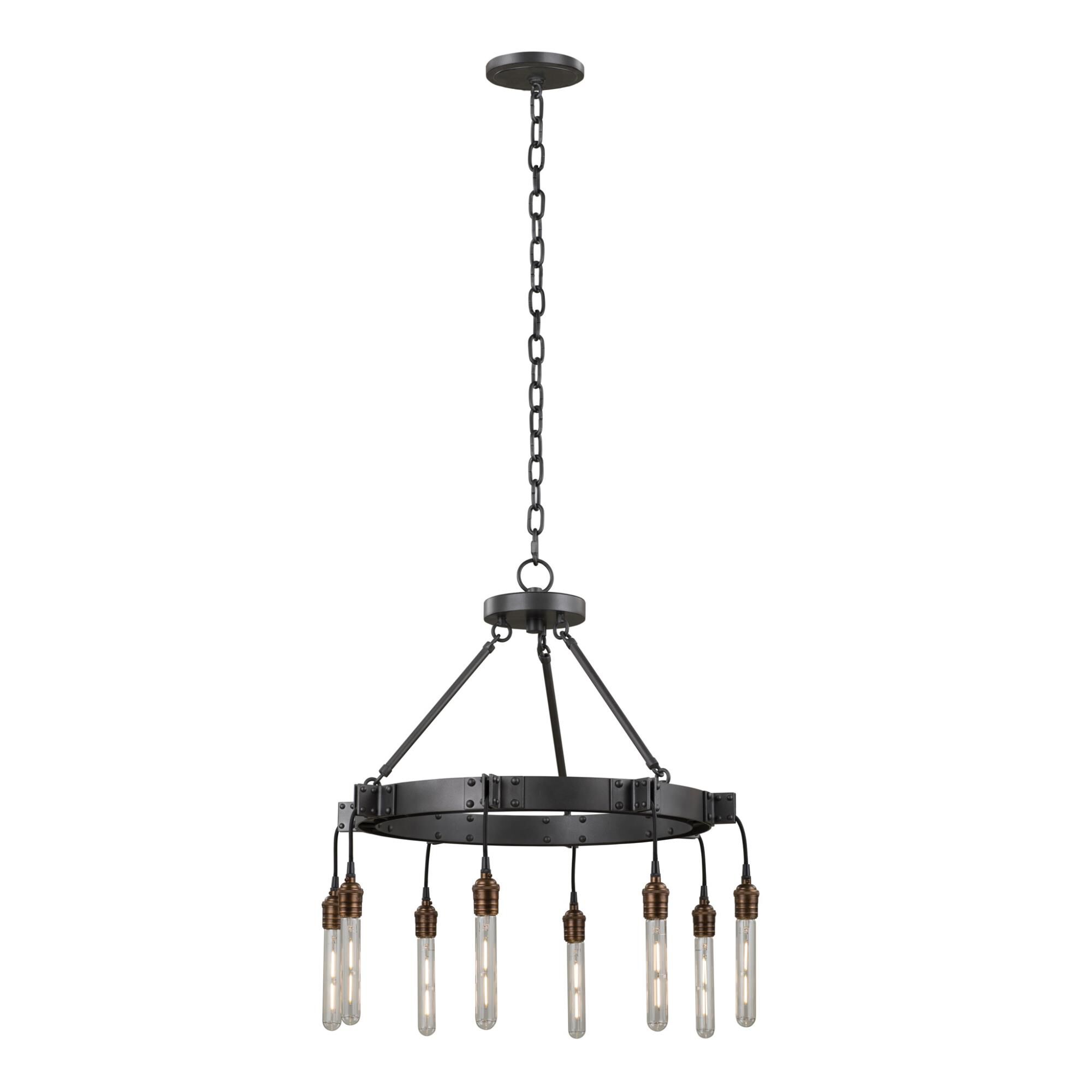 Stuyvesant 24 Inch 8 Light Chandelier by Kalco Lighting