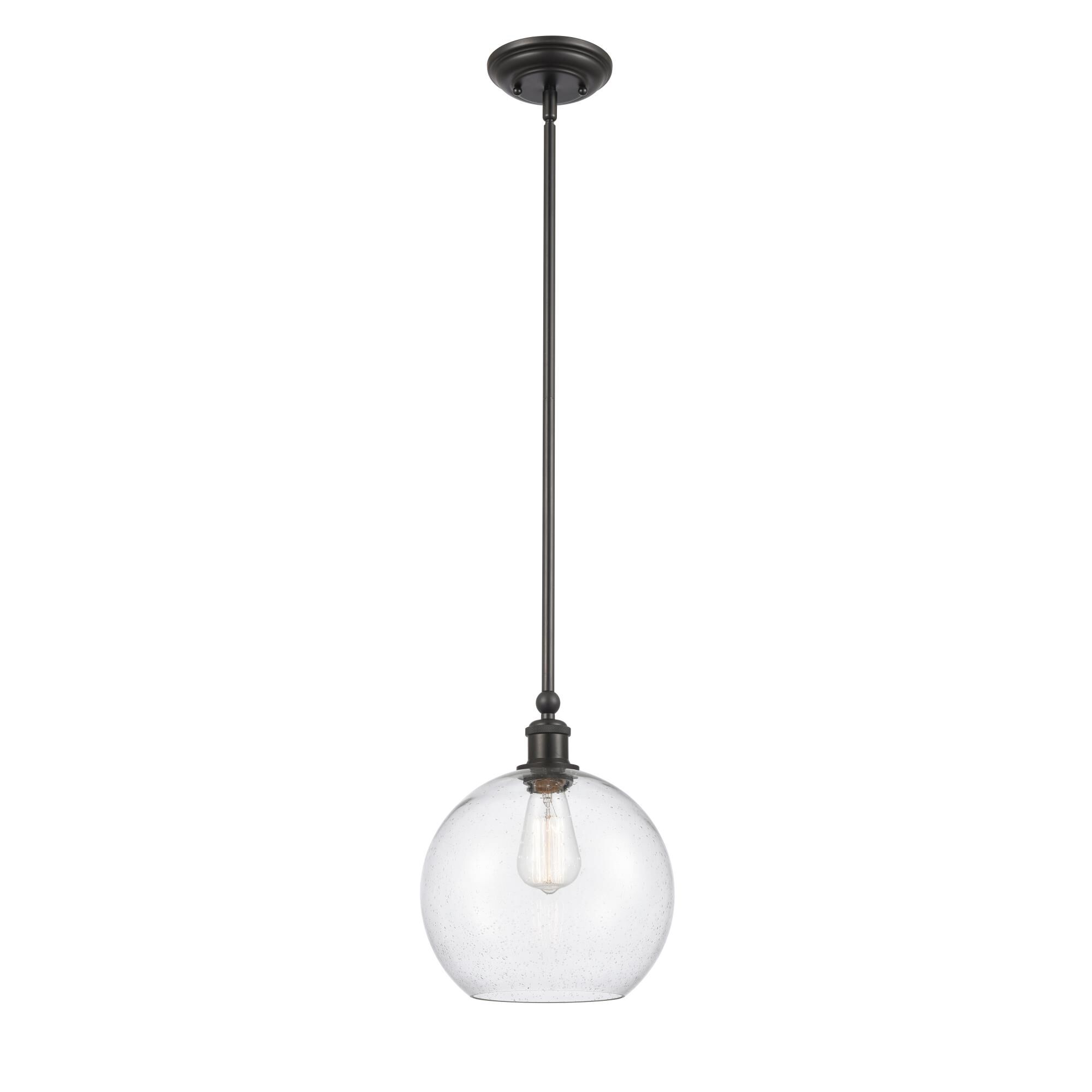 Shown in Matte Black, Seedy finish and Seedy glass and Seedy Glass shade