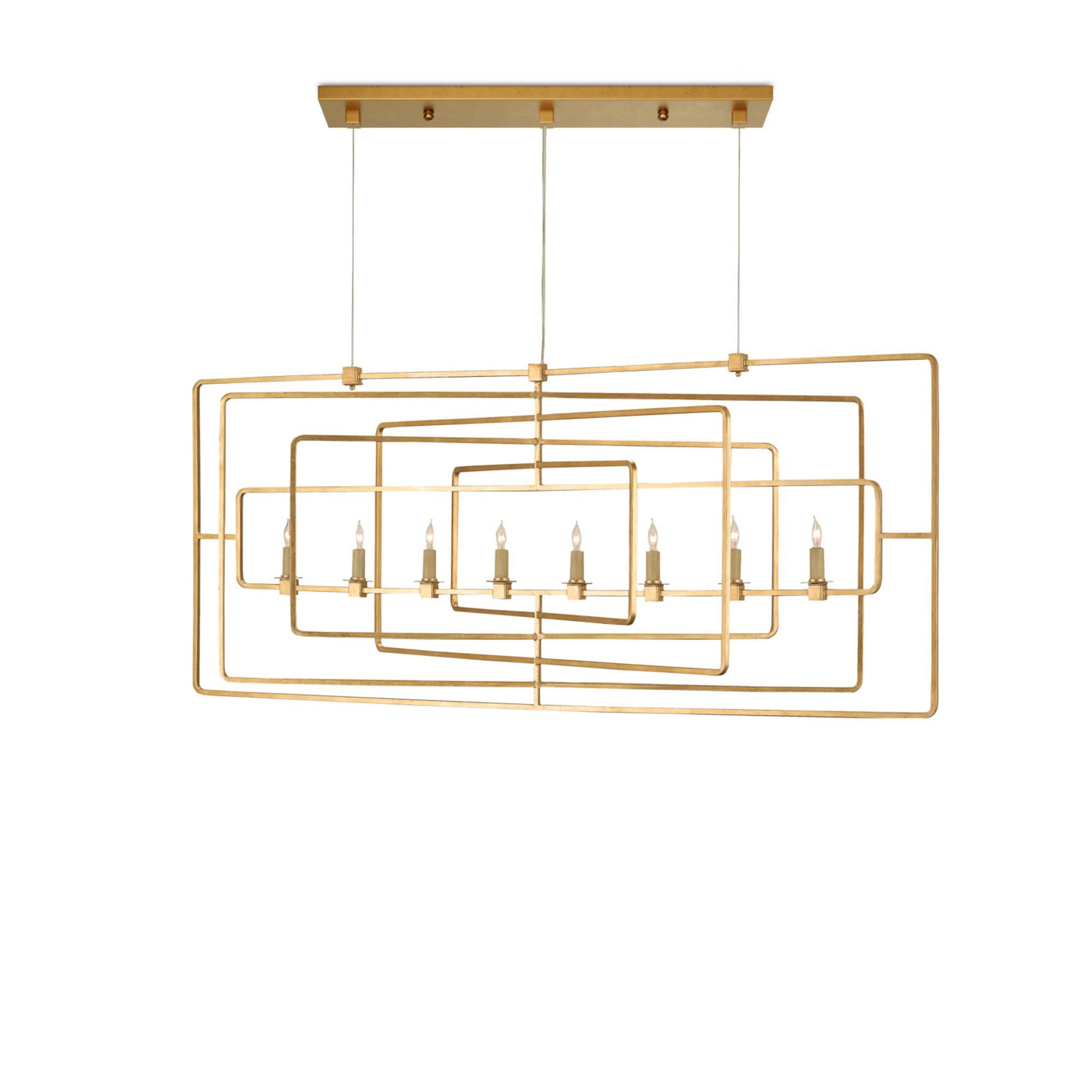 Metro 54 Inch 8 Light Linear Suspension Light,