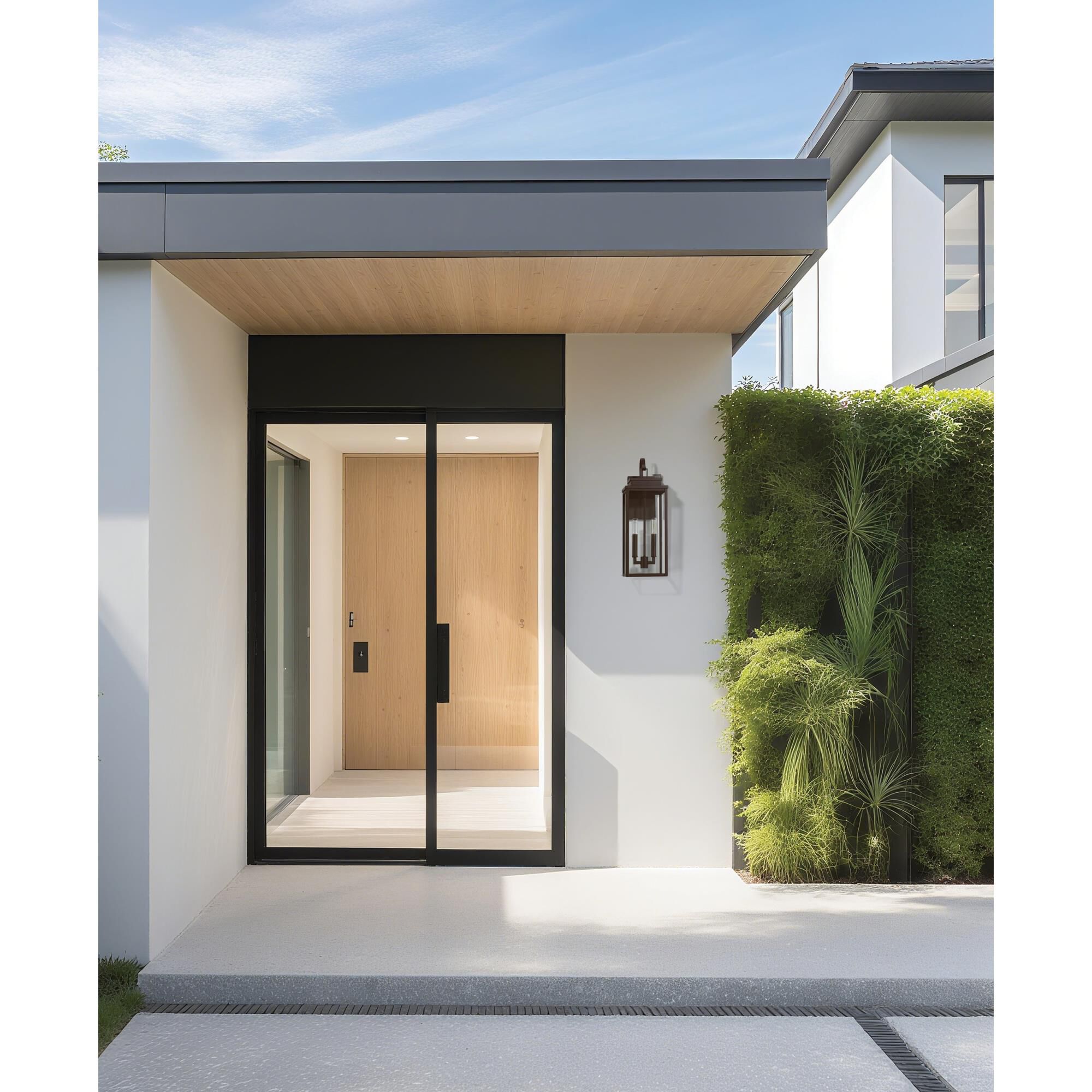 Shown in Dark Bronze finish and Clear glass