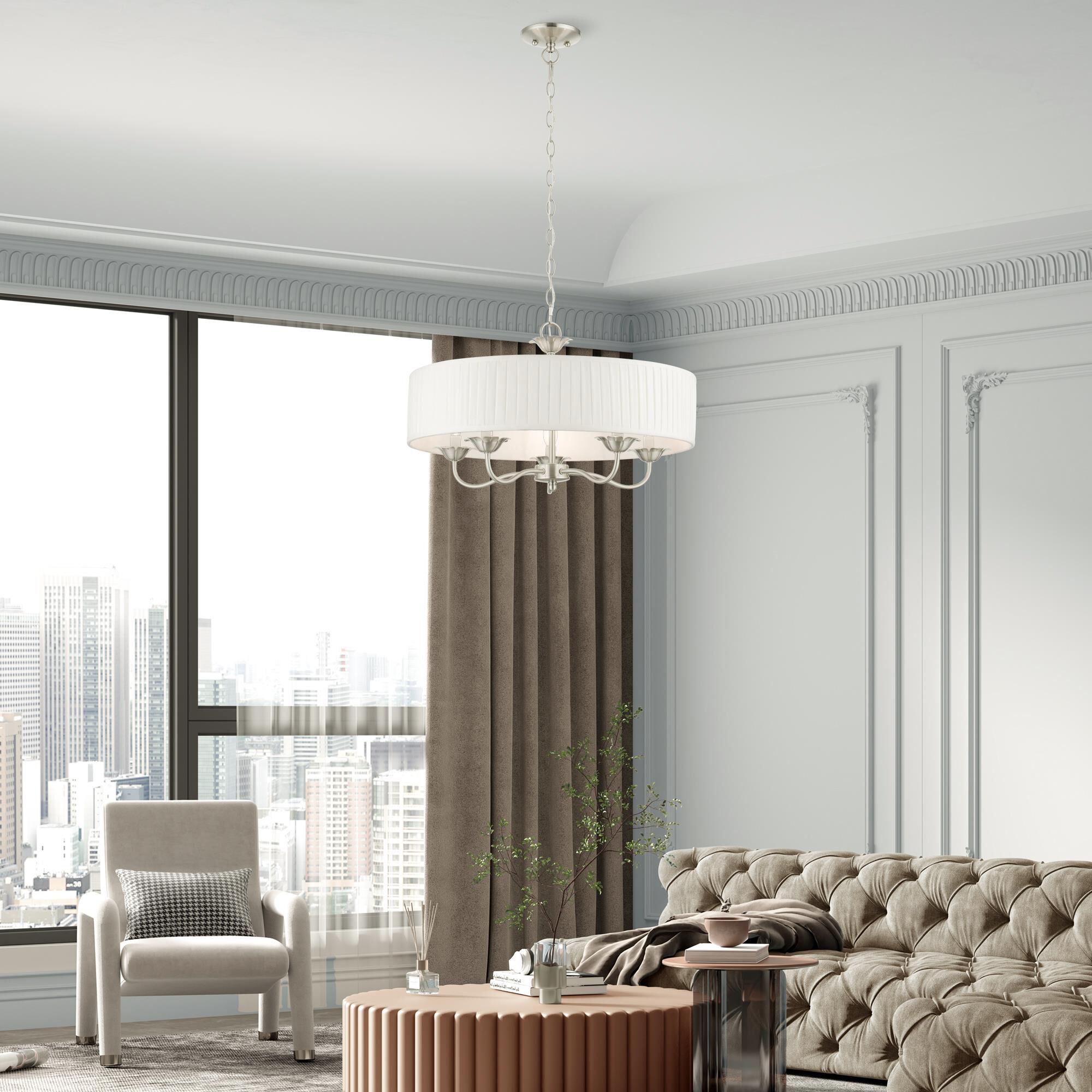 Edinburgh 5 Light Chandelier by Livex Lighting