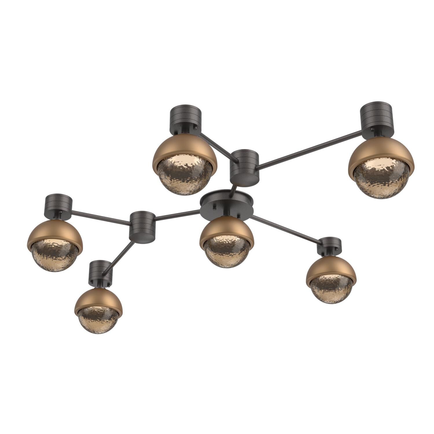 Levi Wilson Cabochon 41 Inch Flush Mount by Hammerton Studio