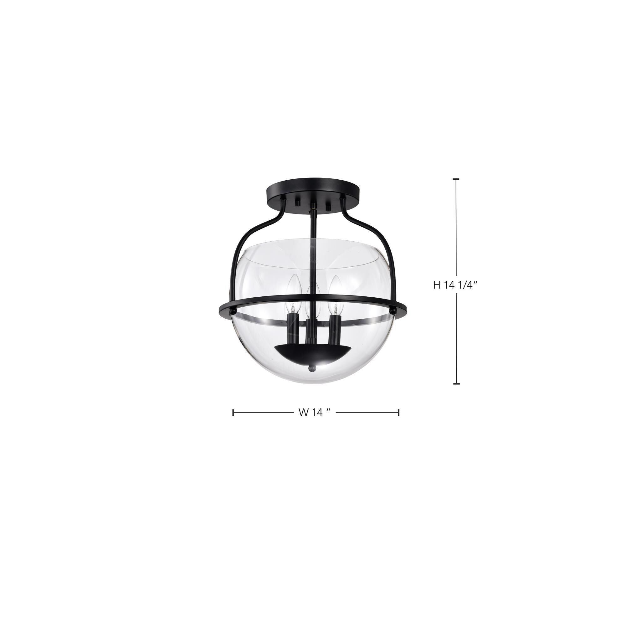 Amado 3 Light Flush Mount by Nuvo Lighting