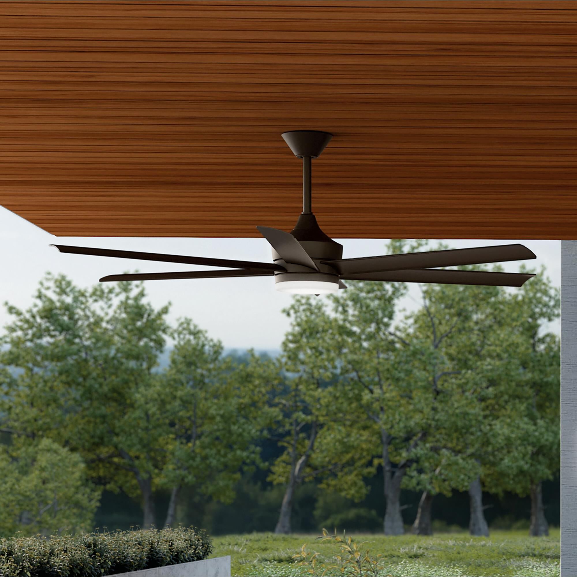 Shown in Satin Natural Bronze finish and Clear Polycarbonate with Inside Frosted Acrylic glass