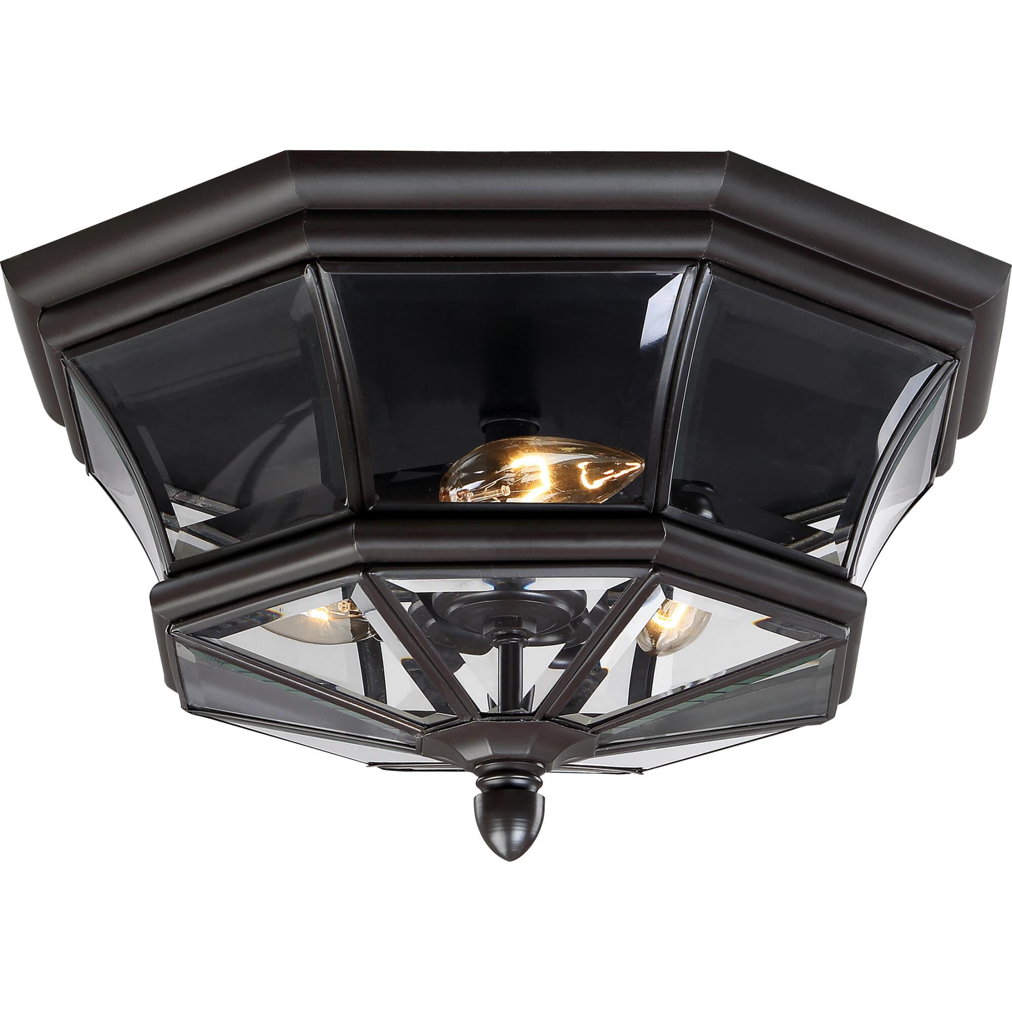Newbury 15 Inch 3 Light Outdoor Flush Mount by Quoizel