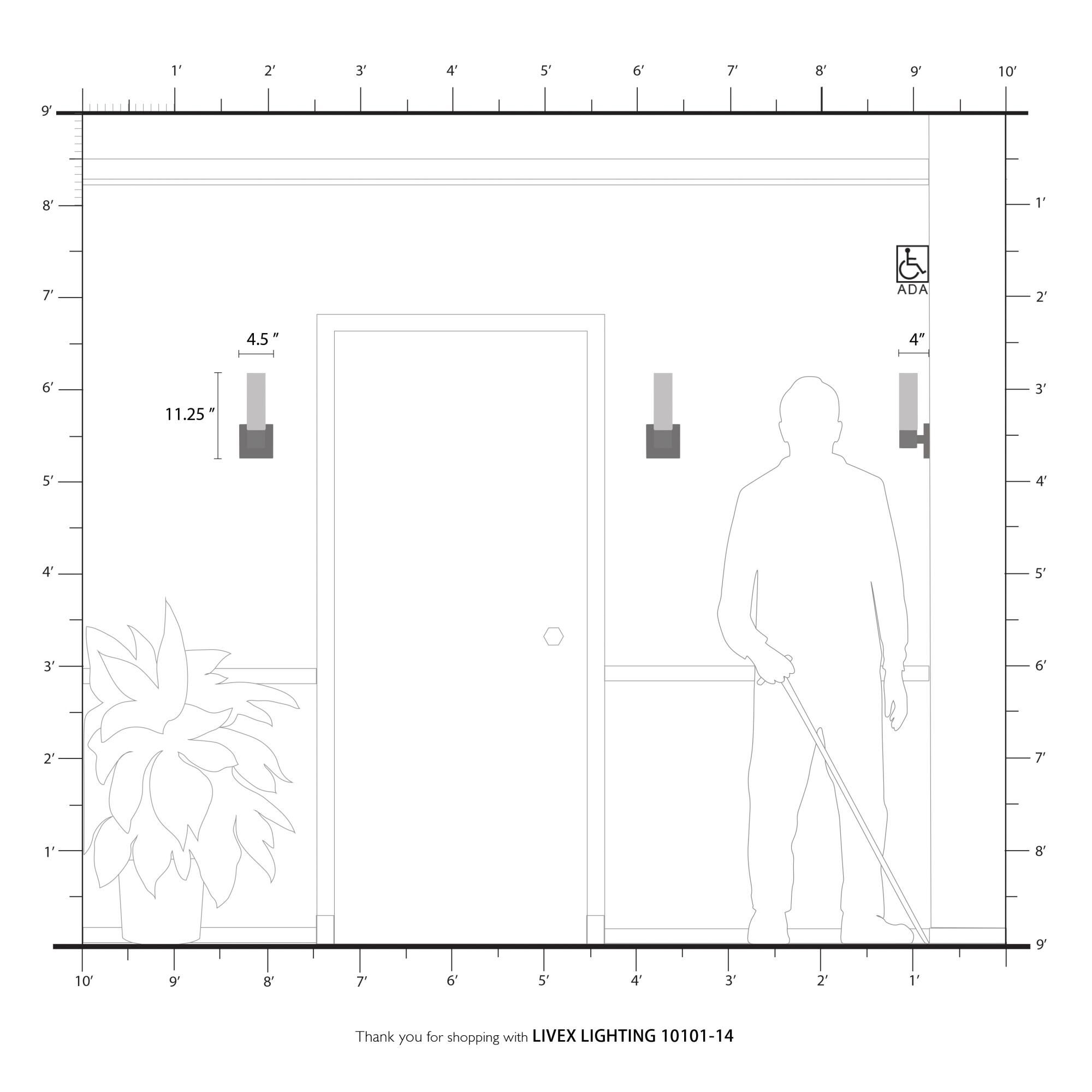 Livex Lighting Aero 11 Inch Wall Sconce
