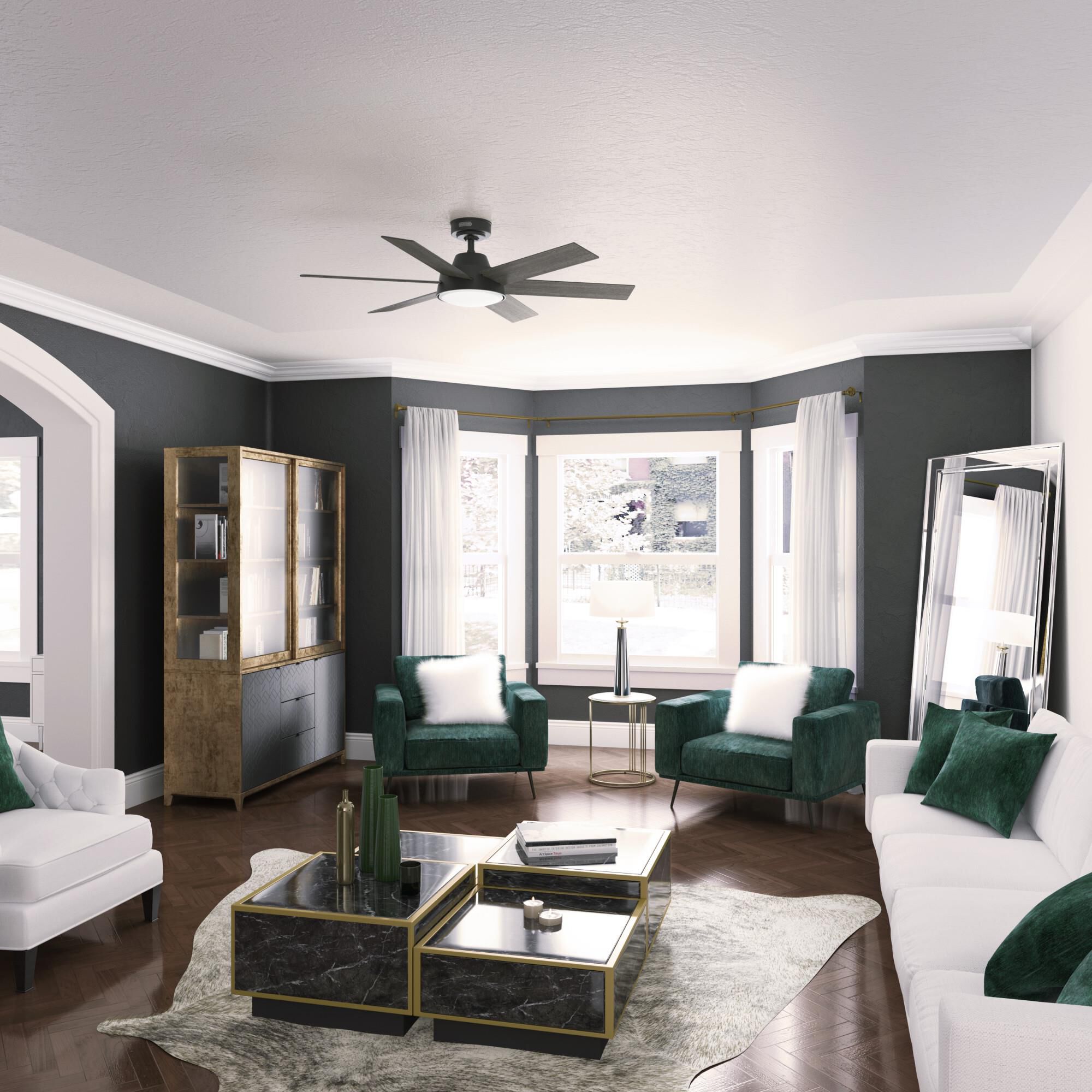 Donatella 52 Inch Ceiling Fan with Light Kit by Hunter Fan