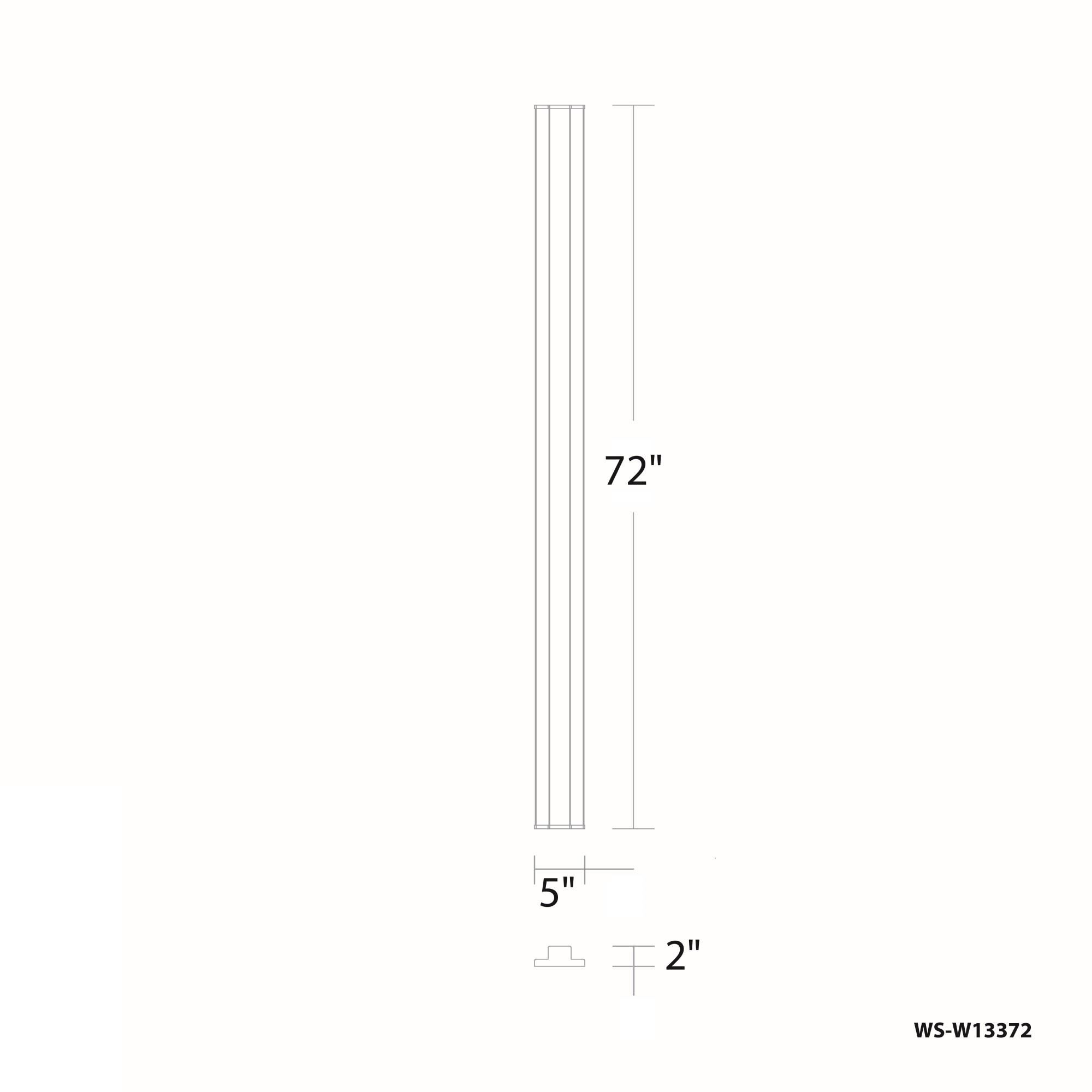 dweLED Revels 72 Inch Tall LED Outdoor Wall Light