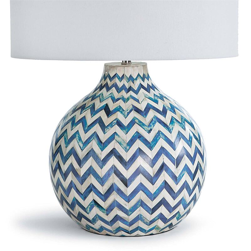Chevron Bone Medium Table Lamp by Regina Andrew