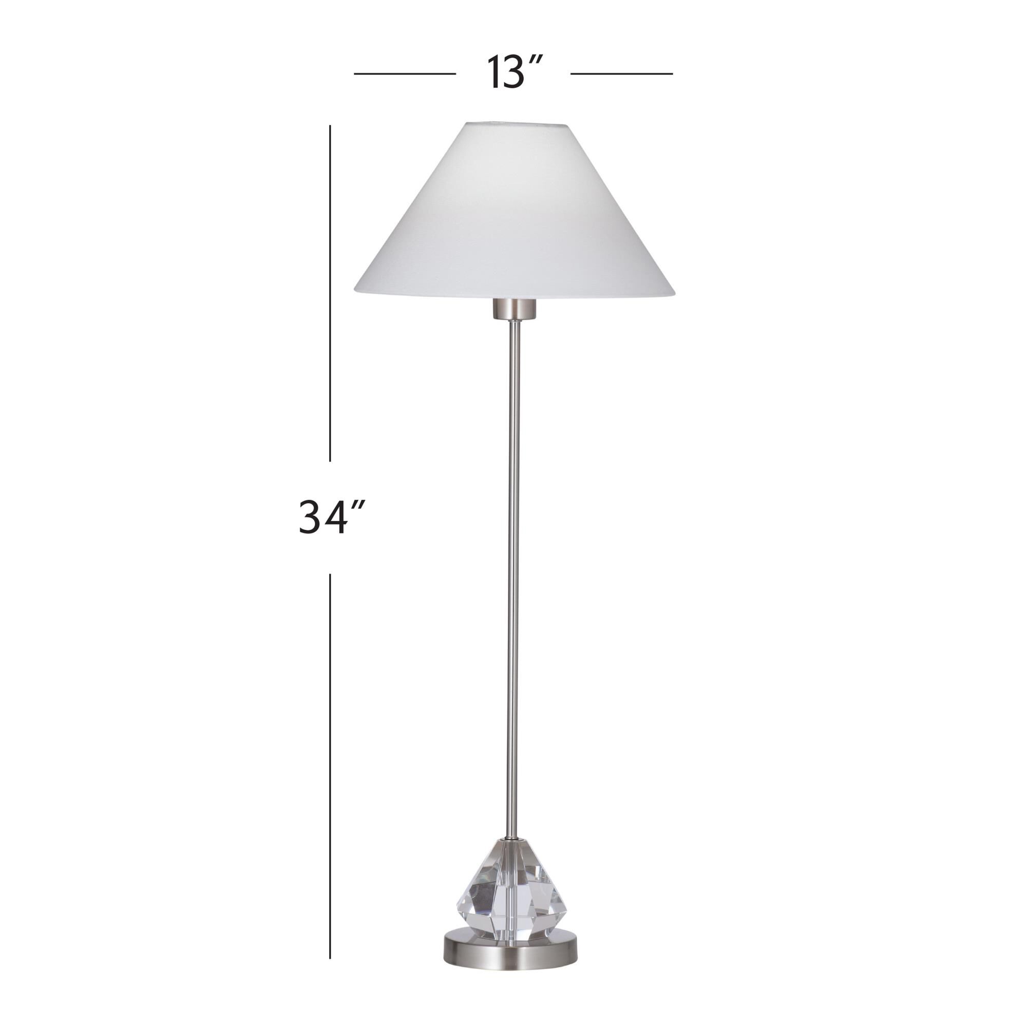 Milford 34 Inch Table Lamp by Bassett Mirror Company